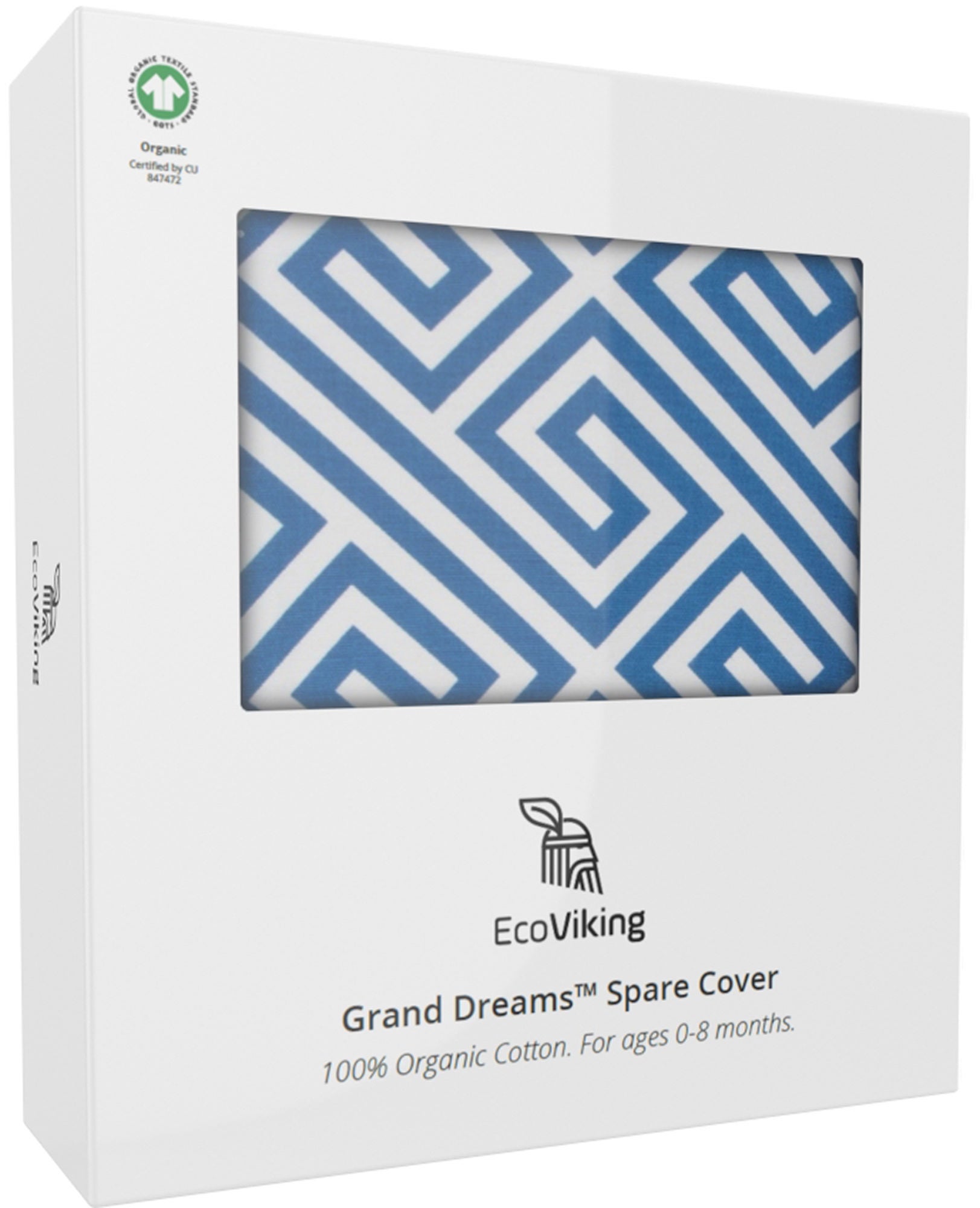 EcoViking Organic Babynest Cover Ancient Blue|