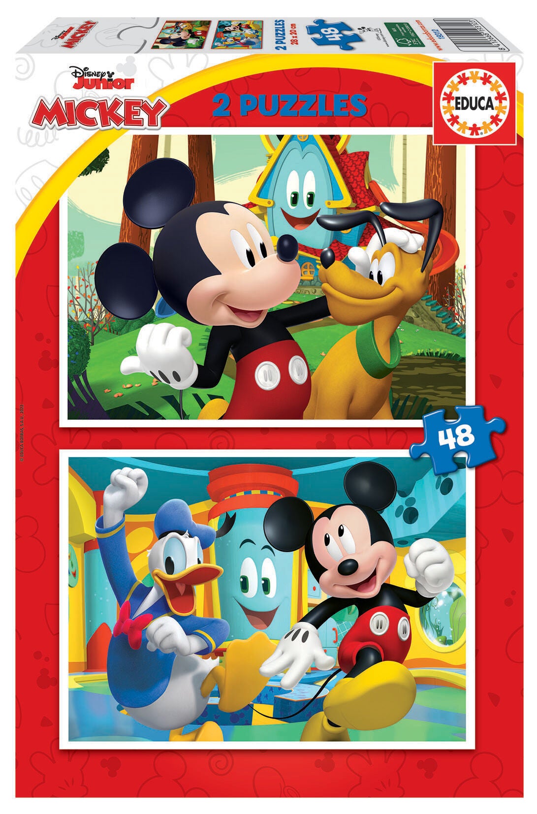 Educa Pussel Mickey Mouse Fun House 2x48