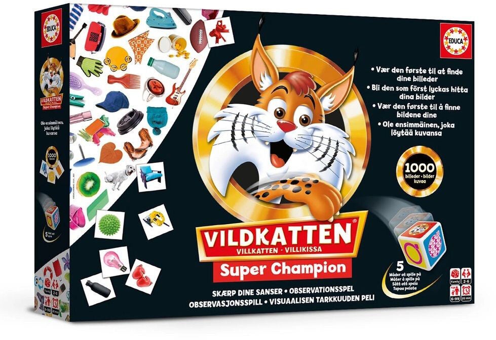 Educa Vildkatten Spel Super Champion 1000|