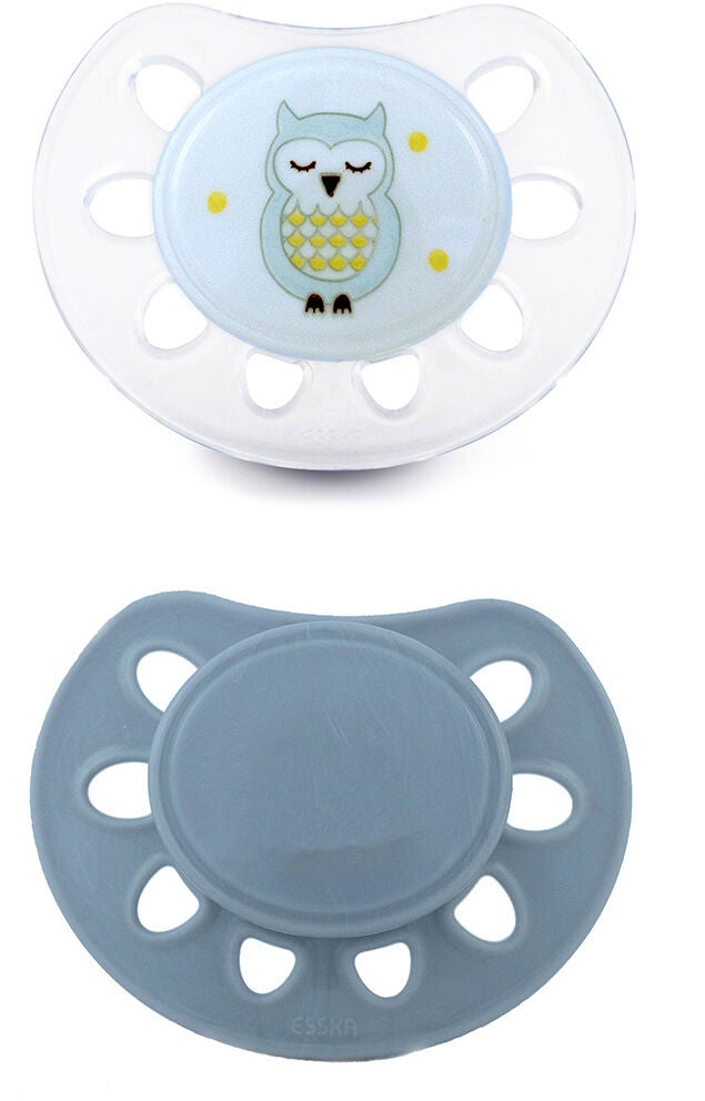 Esska Classic Mini Owl Nappar 2-pack|Grå