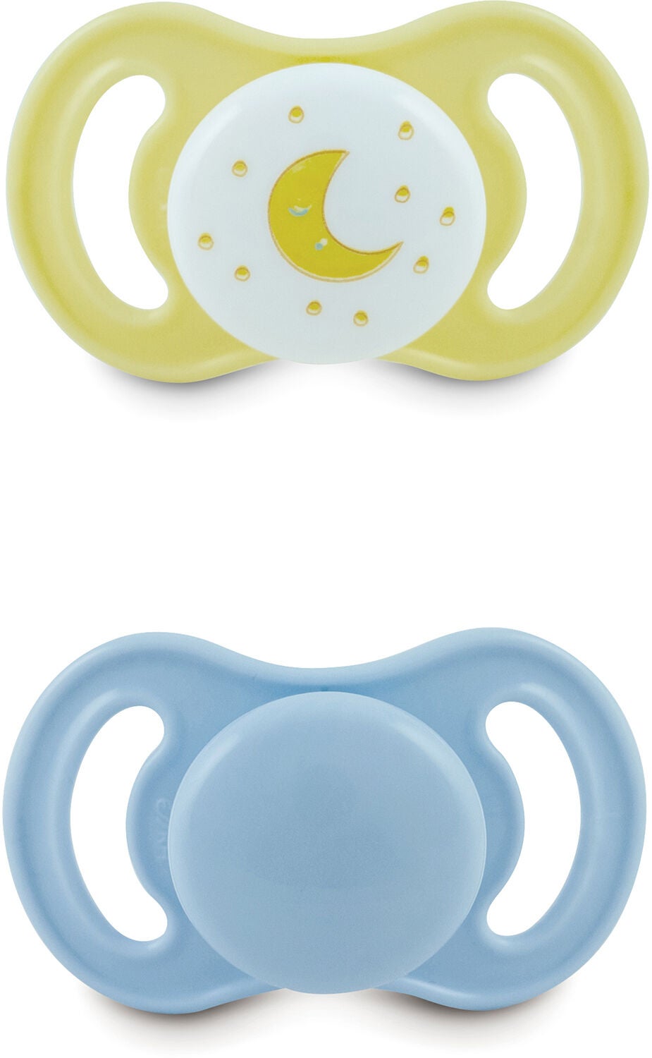 Esska Happy Mini Måne Silikon Napp 2-pack 0-6 m