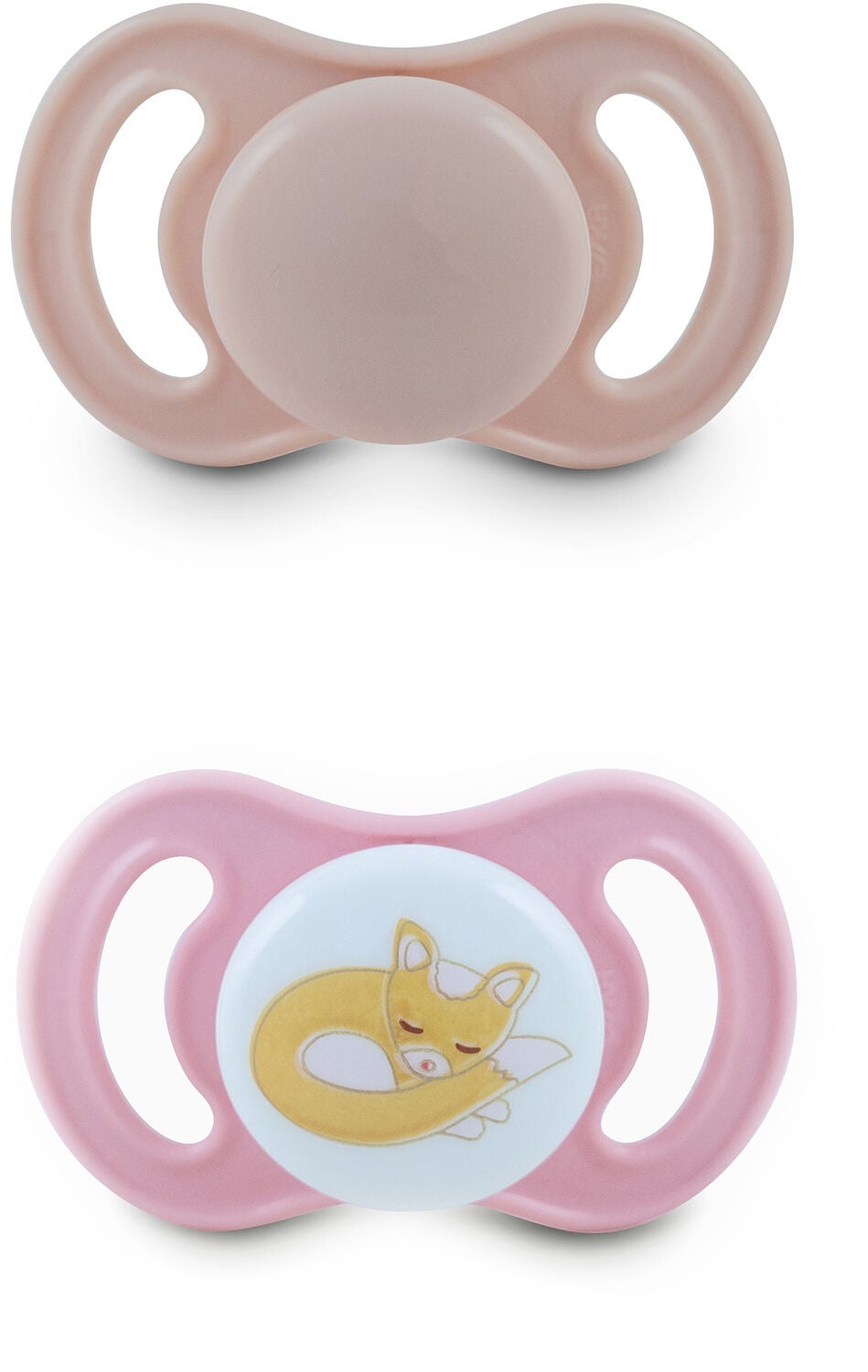 Esska Happy Mini Rävunge Silikon Napp 2-pack 0-6 m