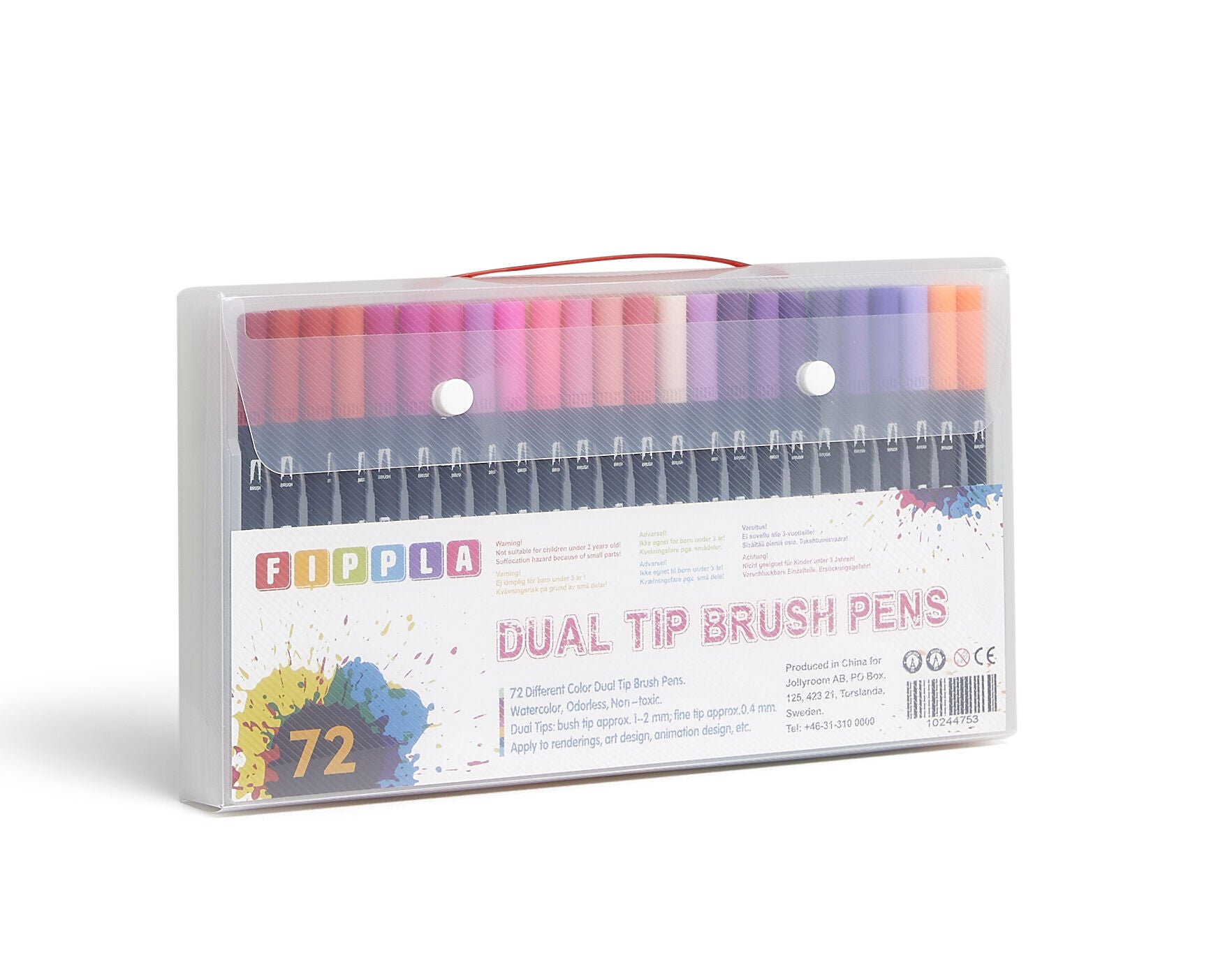 Fippla Tuschpennor Dubbelspets 72 st|