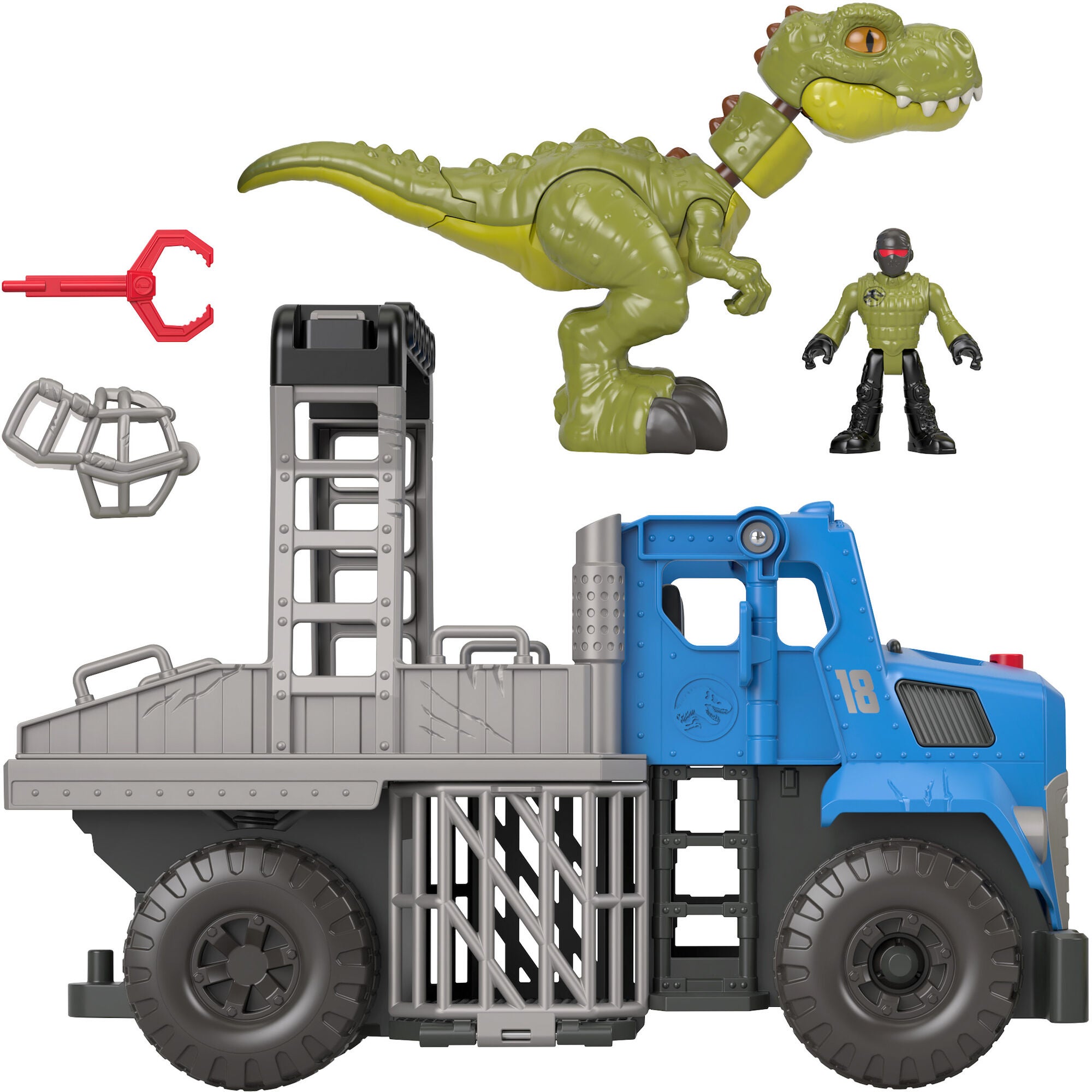 Fisher-Price Jurrasic World 3 Dino Hauler Lastbil|