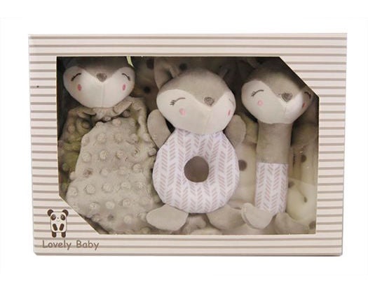 Fleecefilt och Gosedjur Giftset Räv