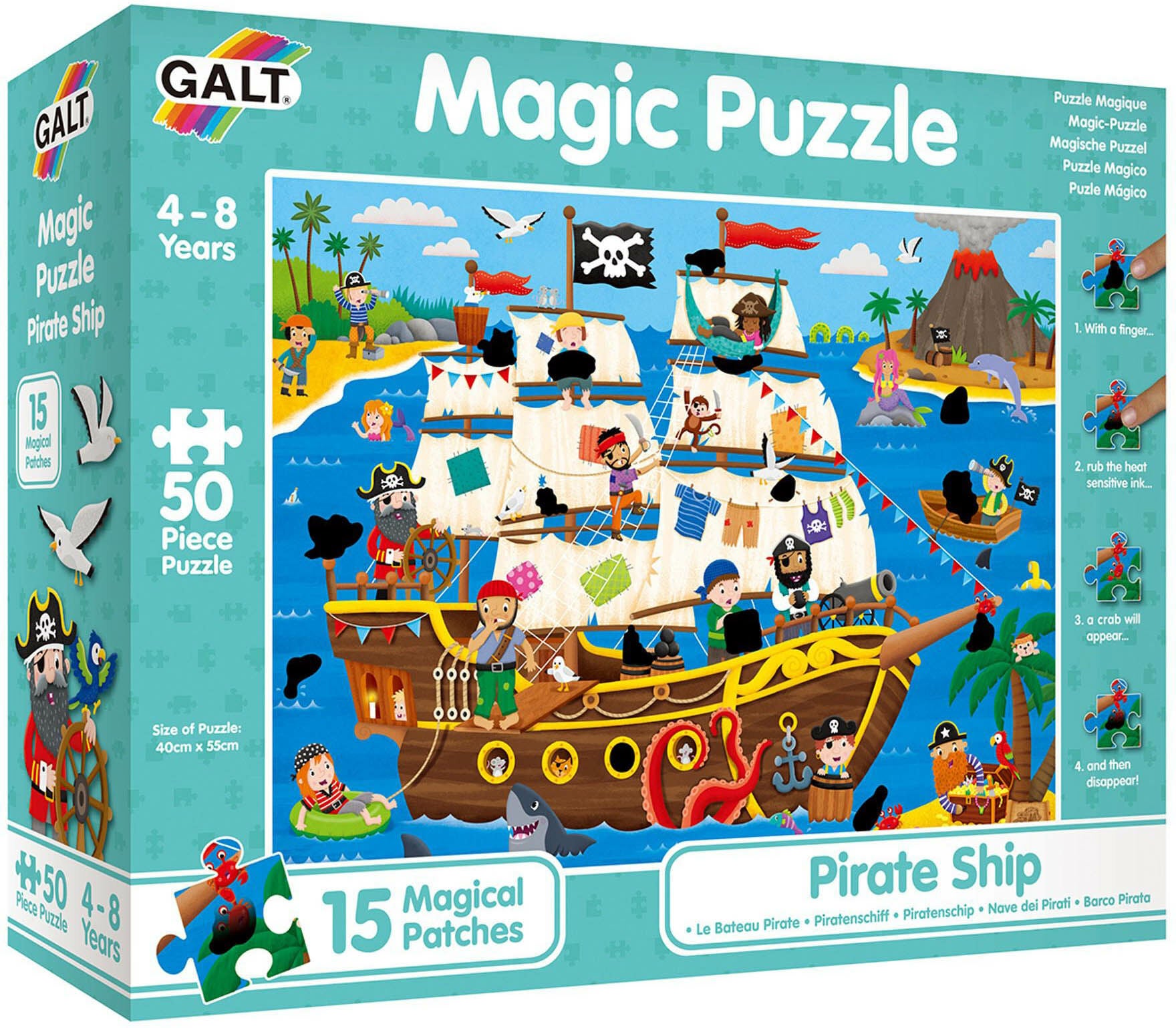 GALT MAGISKT PUSSEL PIRATSKEPP|