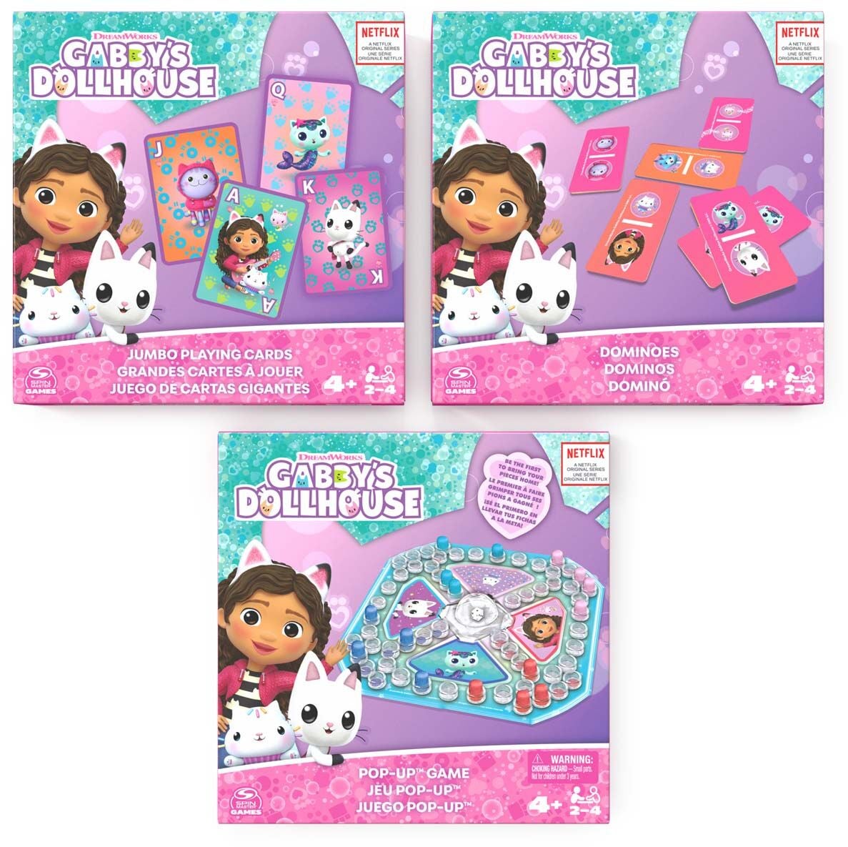 Gabby's Dollhouse Spel 3-pack|