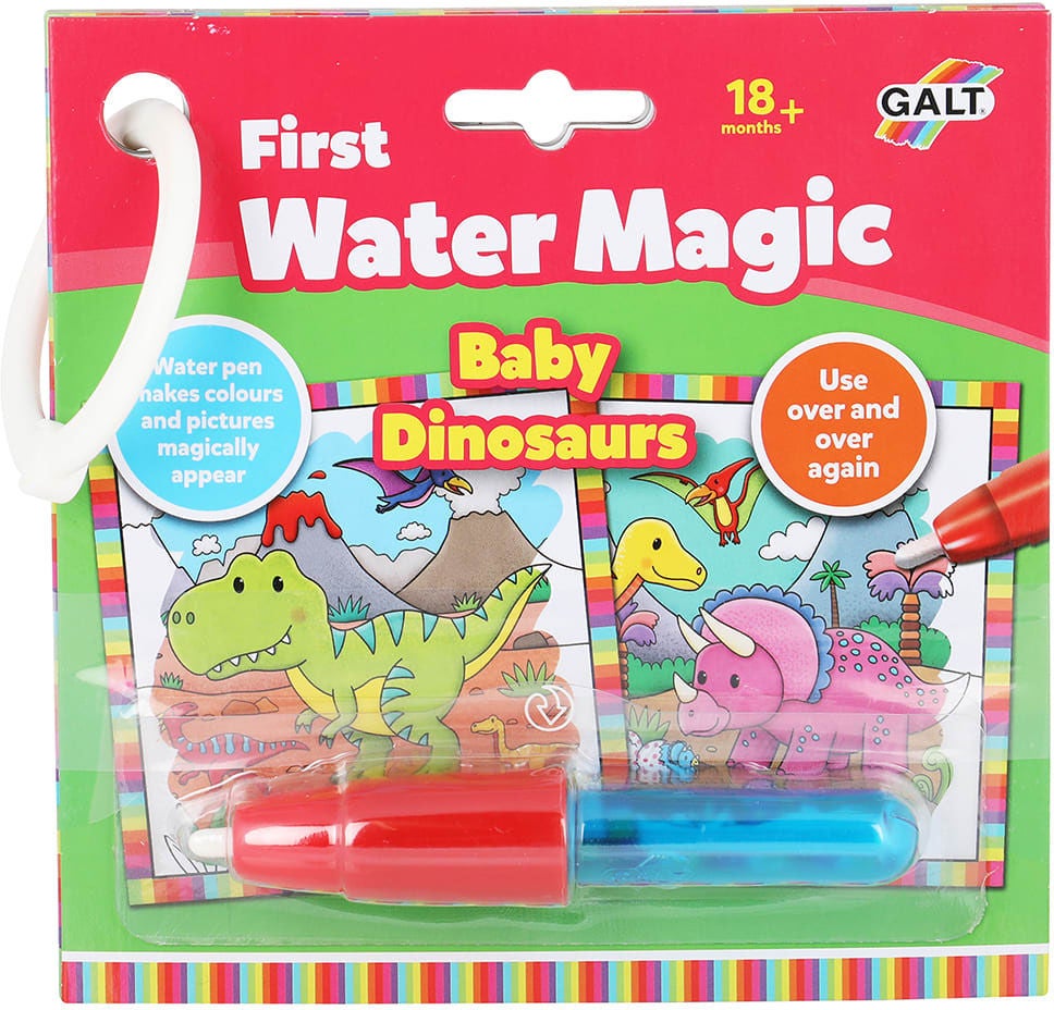 Galt Målarbok Första Water Magic Dino