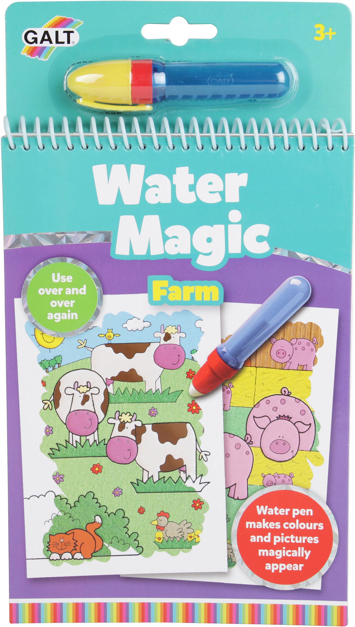 Galt Målarbok Water Magic Bondgård|