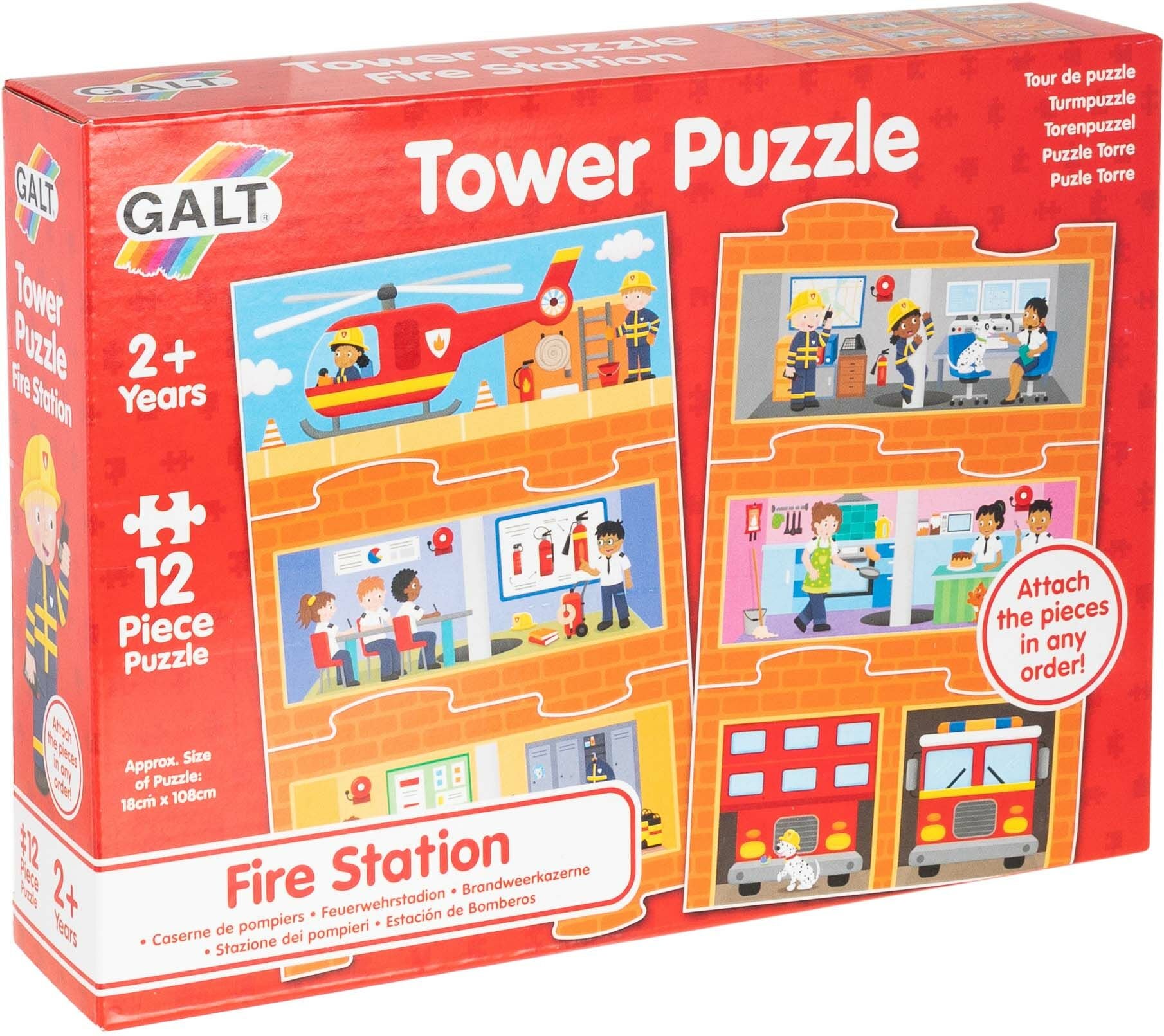 Galt Tornpussel Brandstation 12 Bitar|