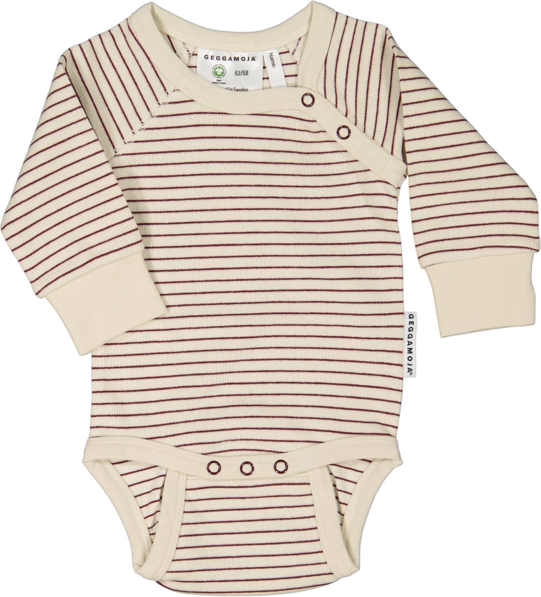 Geggamoja Body|Burgundy Stripe