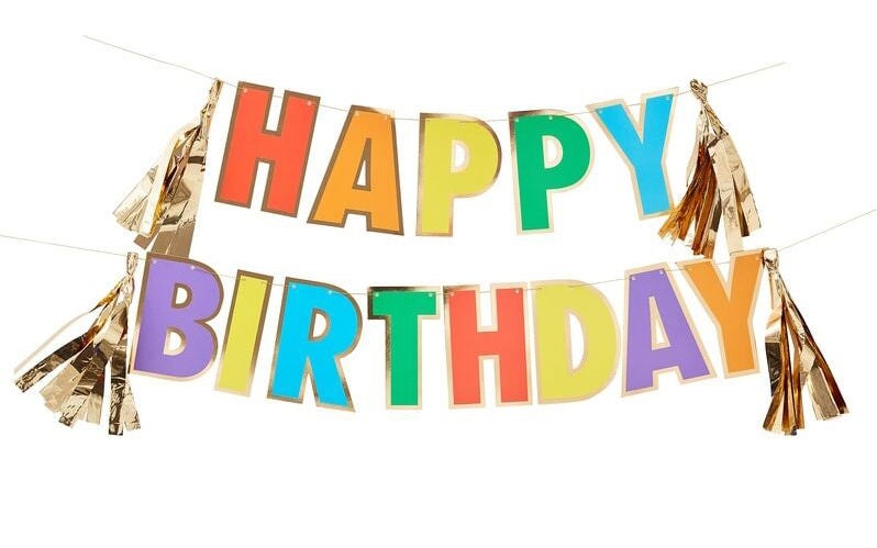Ginger Ray Ballongkrans|Happy Birthday