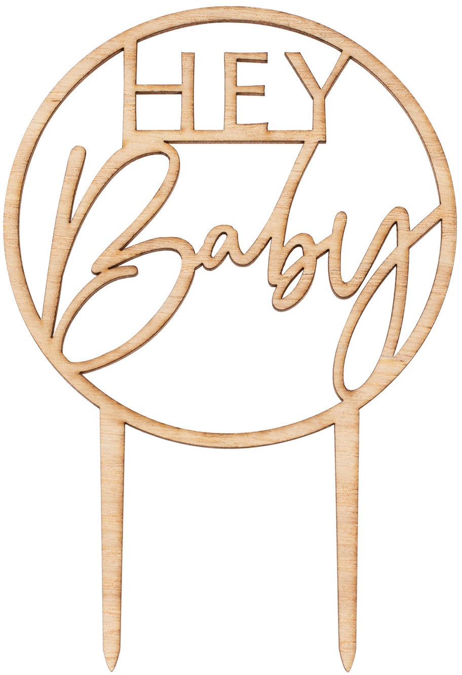 GingerRay Hey Baby Tårtdekoration|Beige