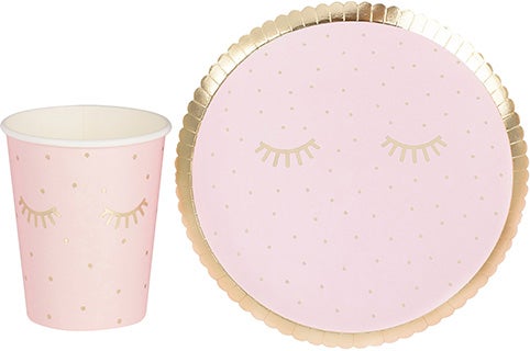 GingerRay Pappmugg och Tallrikar|Rosa