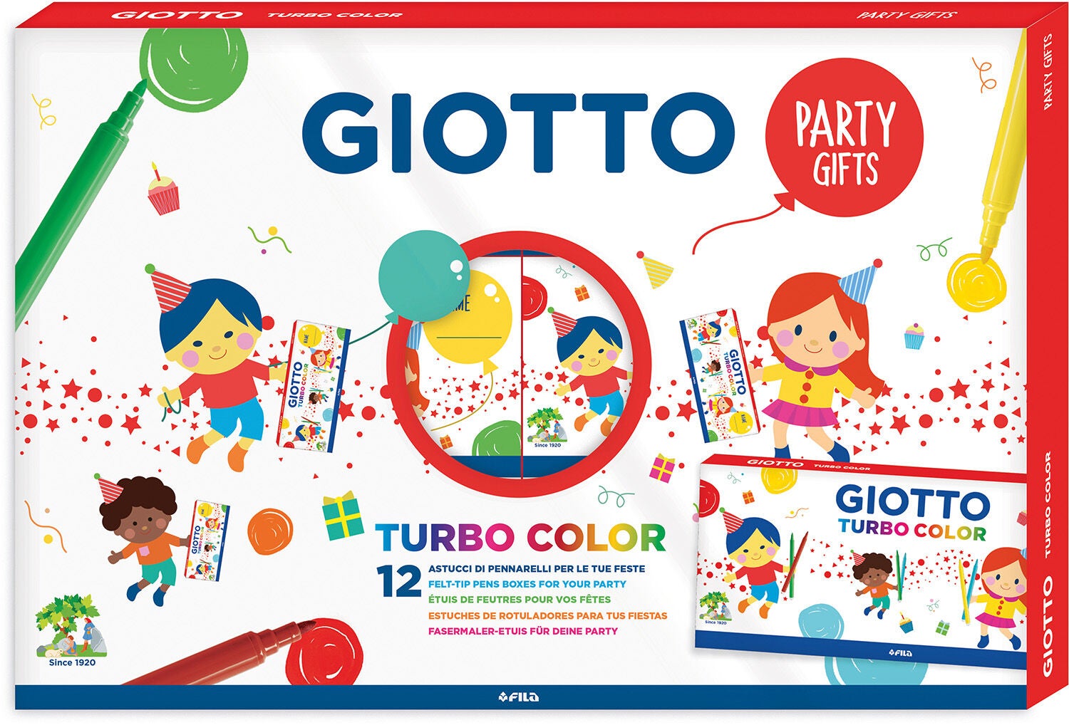Giotto Turbo Color Partyset Färgpennor|