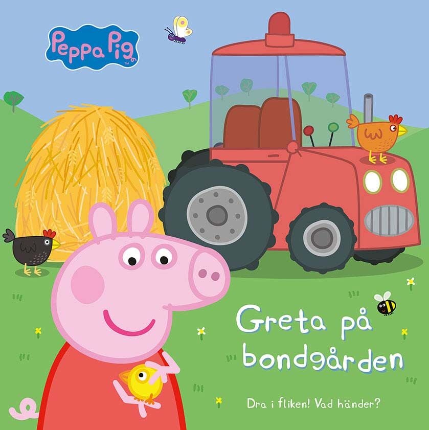 Greta Gris Bok Greta På Bondgården Med Flikar