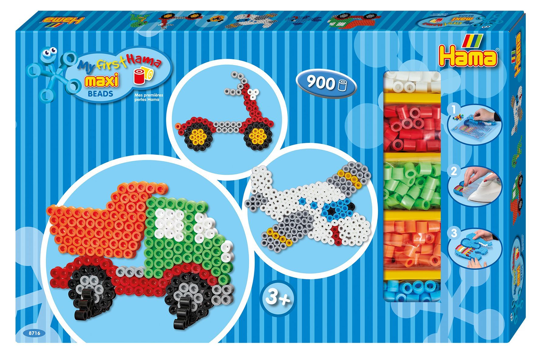Hama Maxi Presentask Lastbil Och Flygplan 900 St|