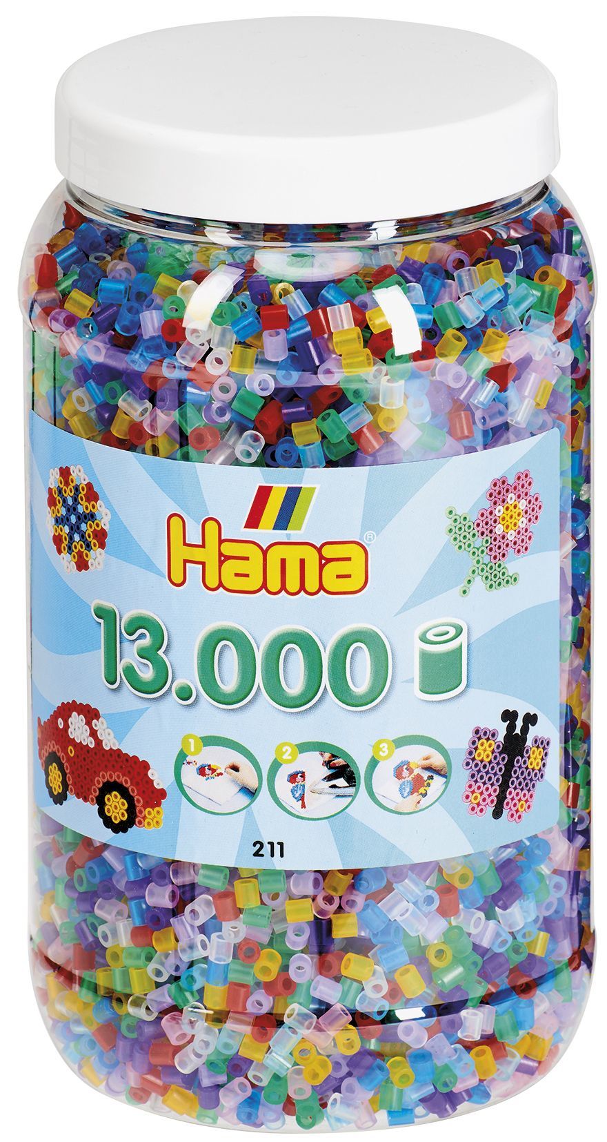 Hama Midi Pärlor 13000 st Mix 53