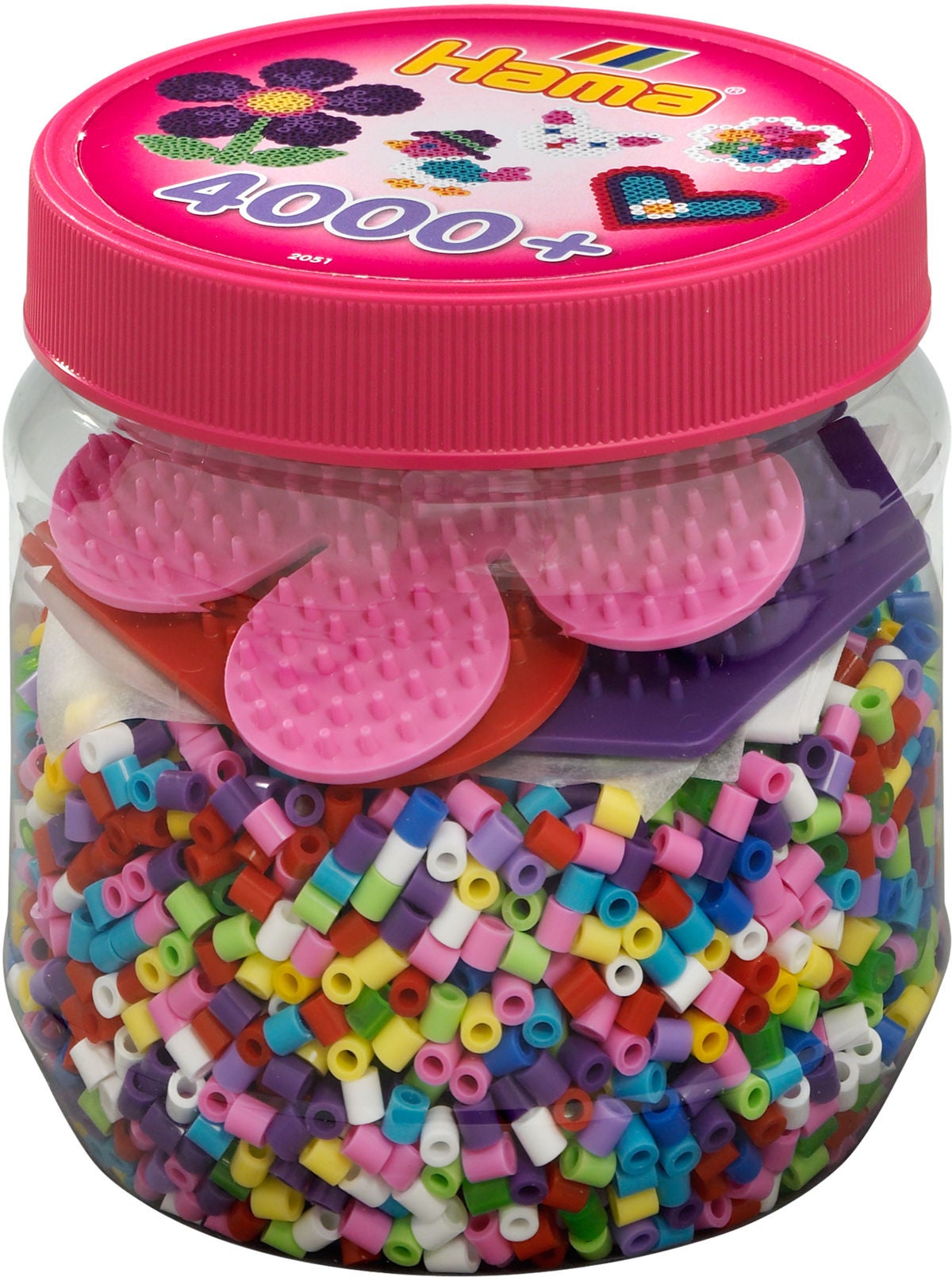 Hama Midi Pärlor och Pärlplattor 4000 st|