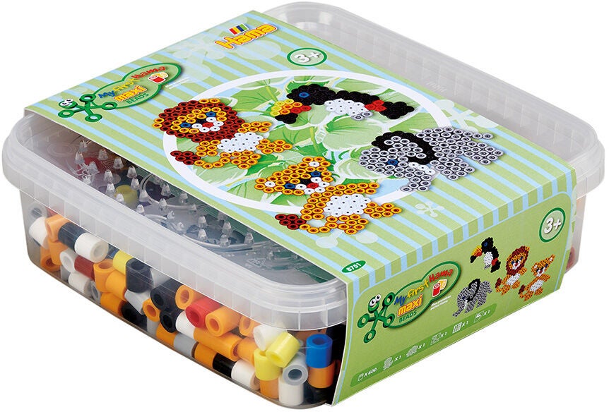 Hama Pärlset Maxi Box 600 Stycken Djur|