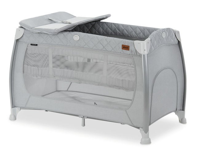 Hauck Resesäng Play N Relax|Quilted Grey