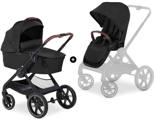 Hauck Walk N Care Air Set Duovagn|Black