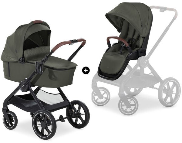Hauck Walk N Care Air Set Duovagn|Dark Olive