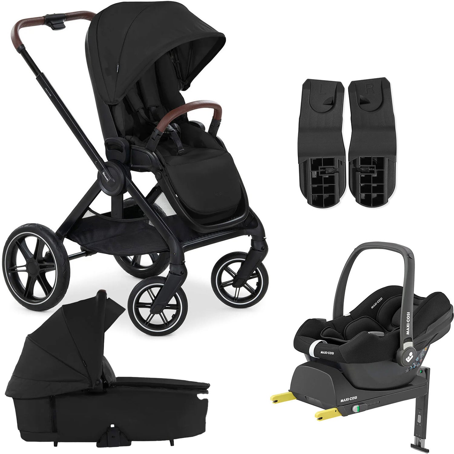 Hauck Walk N Care Duovagn inkl. Maxi-Cosi CabrioFix &  Bas