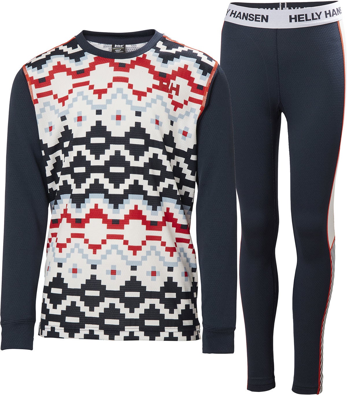 Helly Hansen JR Hh Graphic Lifa Active Underställ|Navy