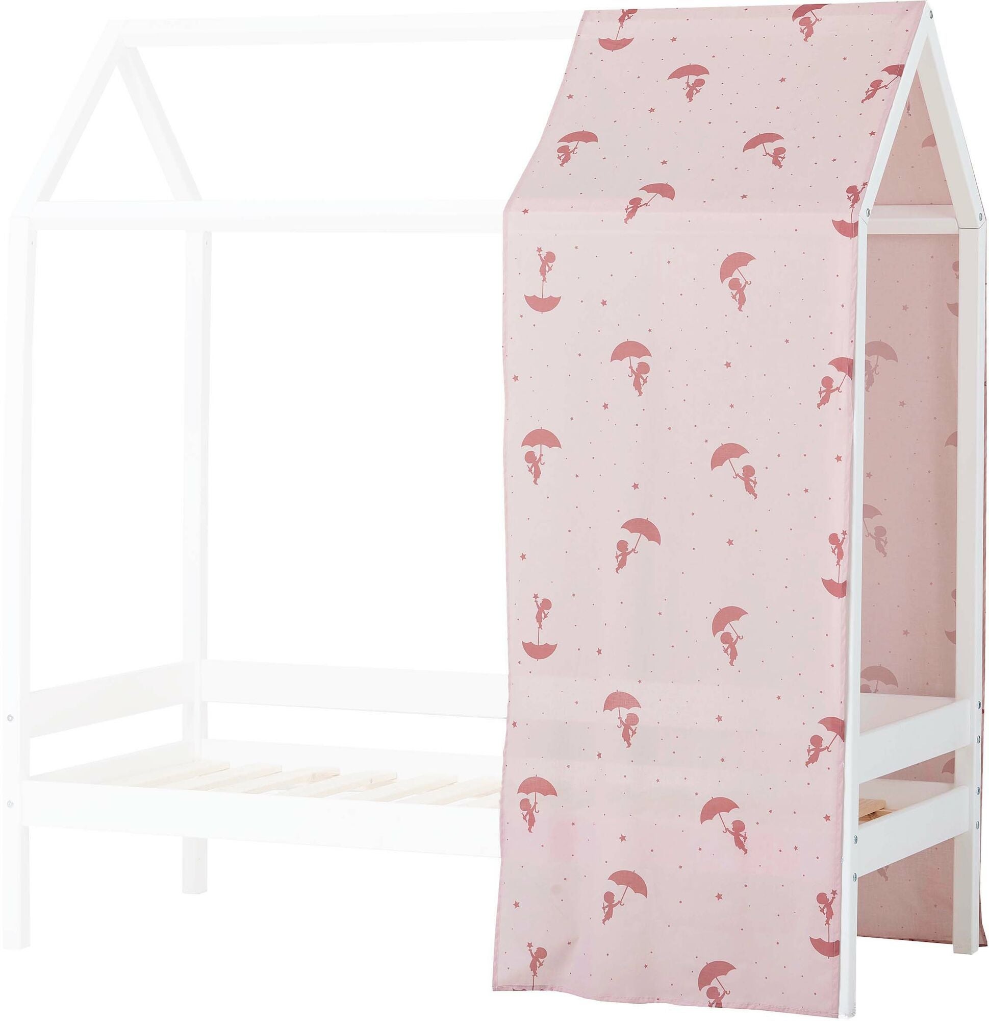 Hoppekids Ole Lukoie Sänggardin 70x160|Röd