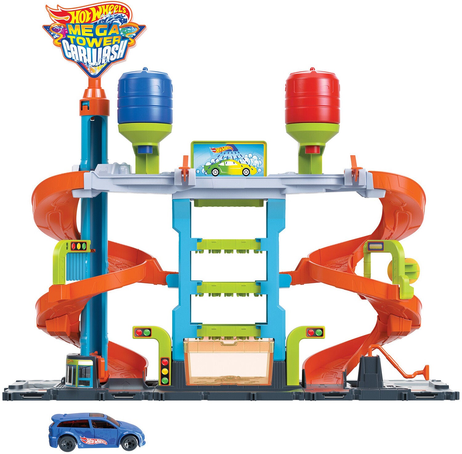 Hot Wheels City Mega Tower Biltvätt (2022)|