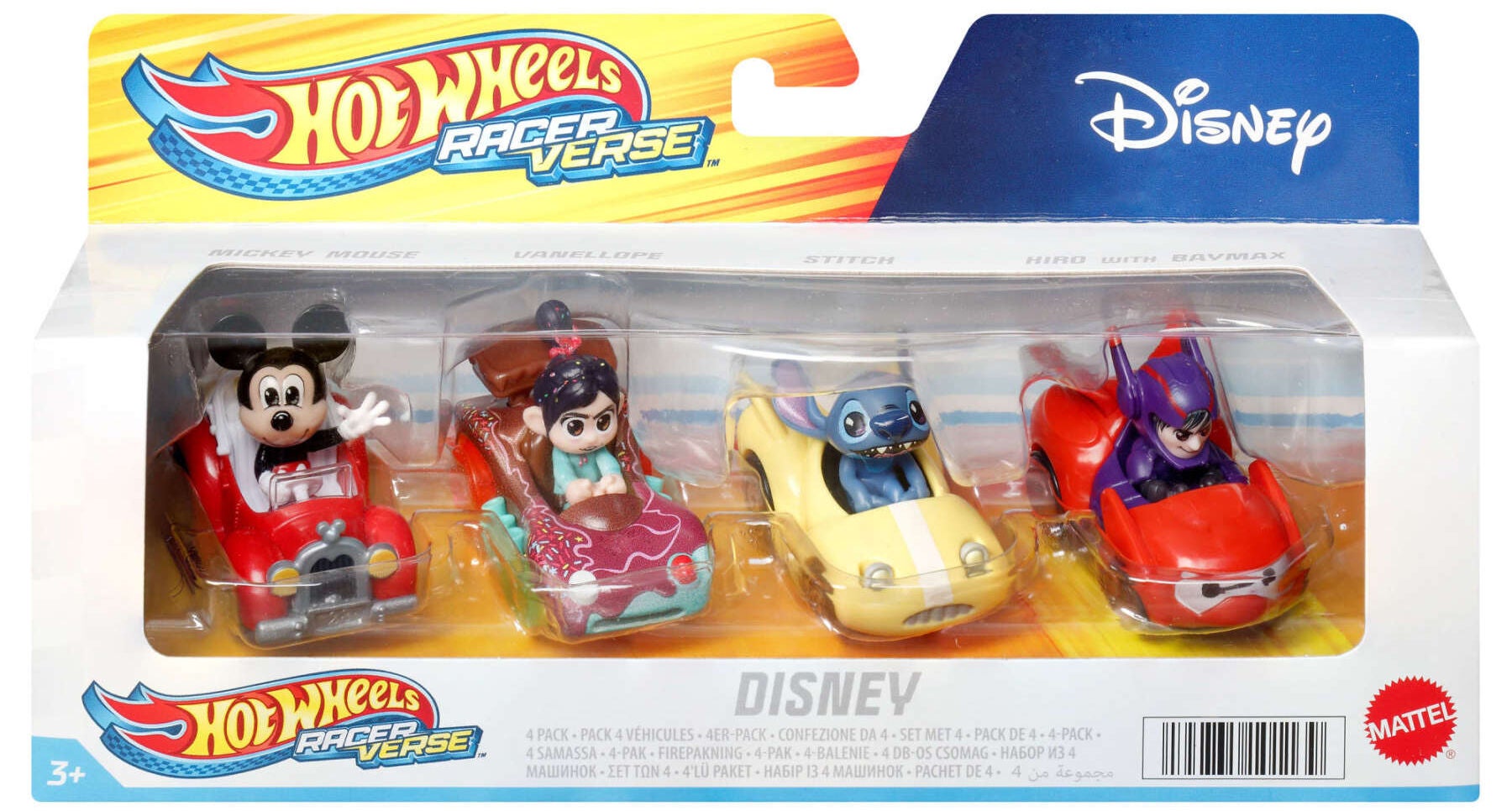 Hot Wheels RacerVerse Disney Bilar 4-Pack|