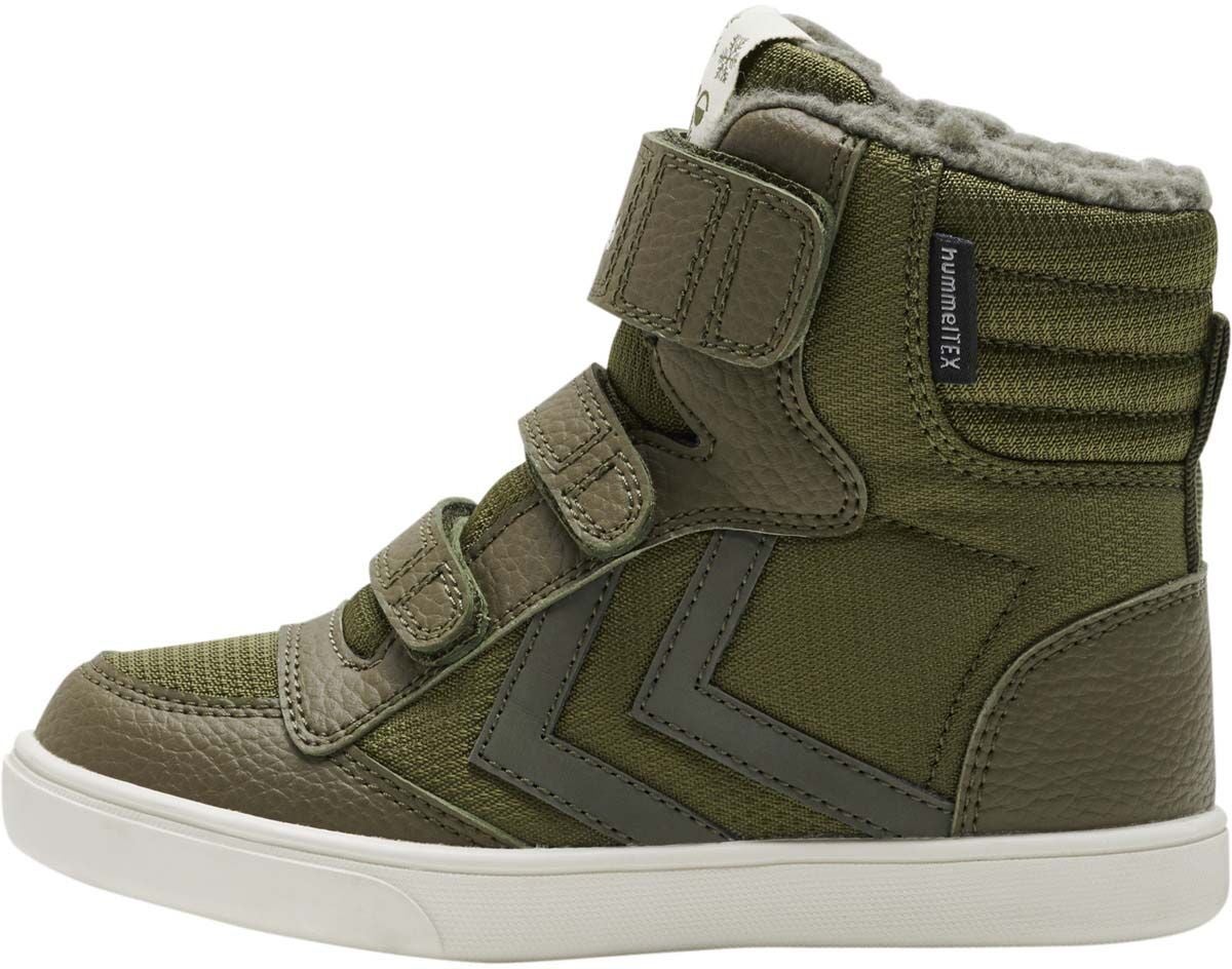 Hummel Stadil Super Poly Recycled Tex Jr Fodrade Sneakers|Dark Olive