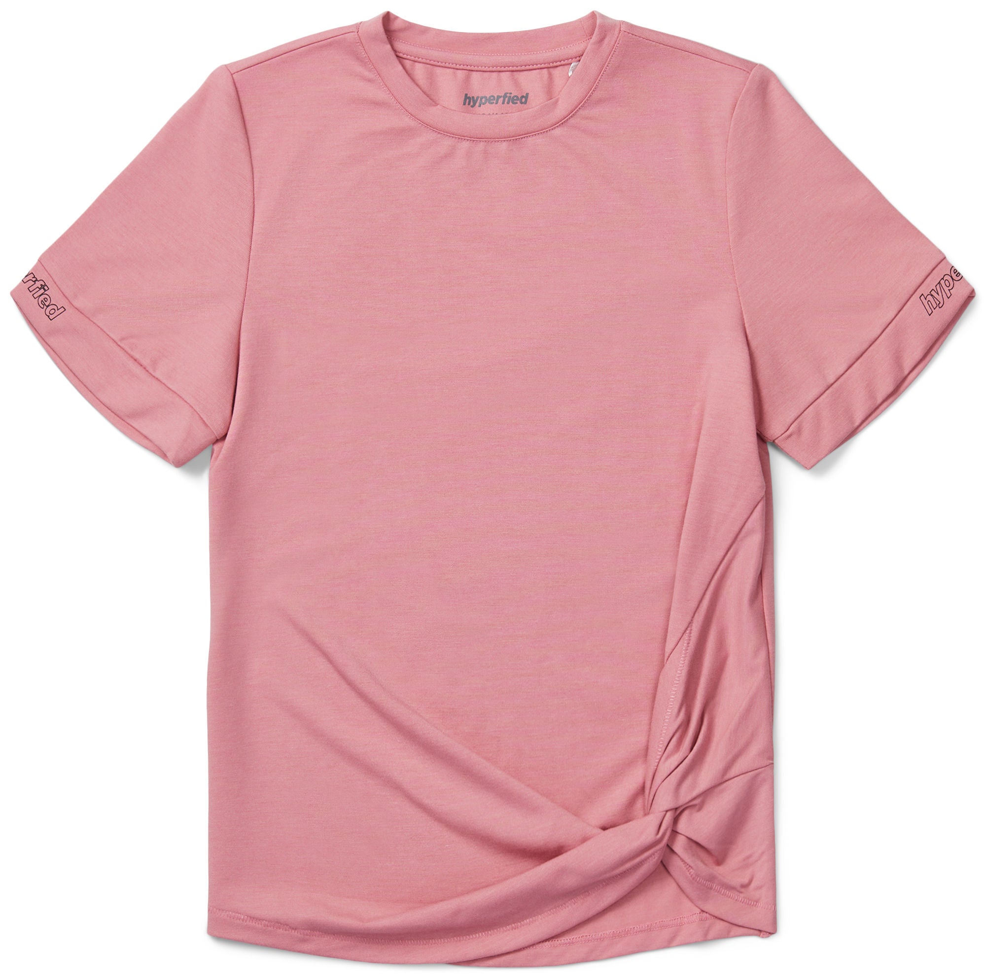 Hyperfied Jersey Knot Logo Top|Blush 134-140