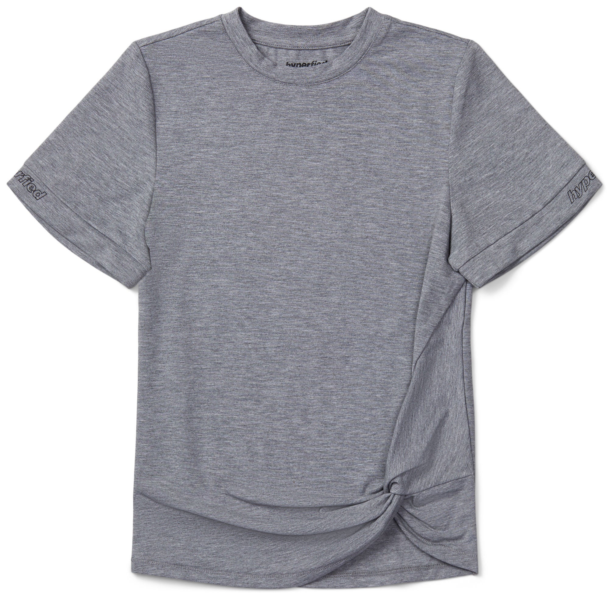 Hyperfied Jersey Knot Logo Top|Grey Melange 158-164