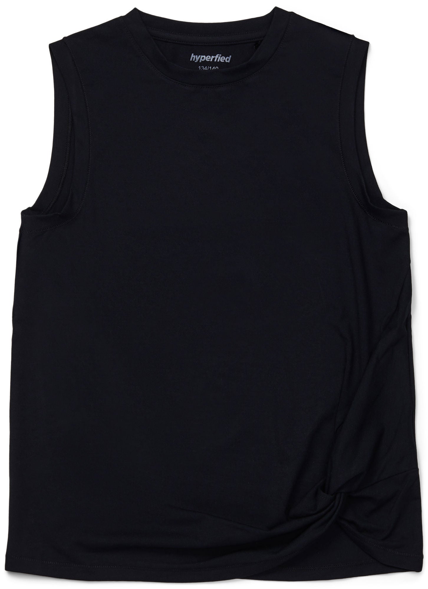 Hyperfied Jersey Knot Tank Top|Anthracite 158-164