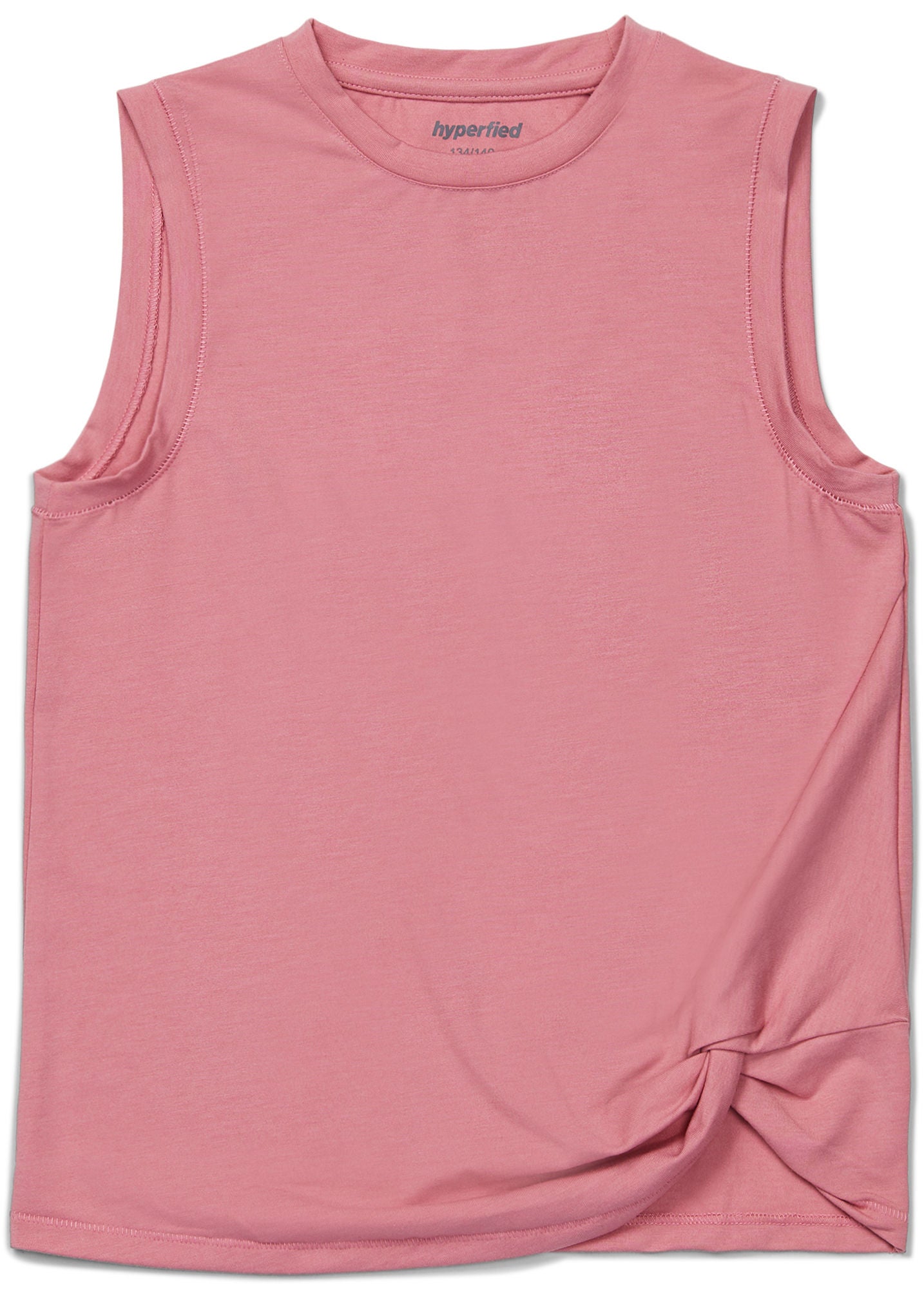 Hyperfied Jersey Knot Tank Top|Blush 134-140
