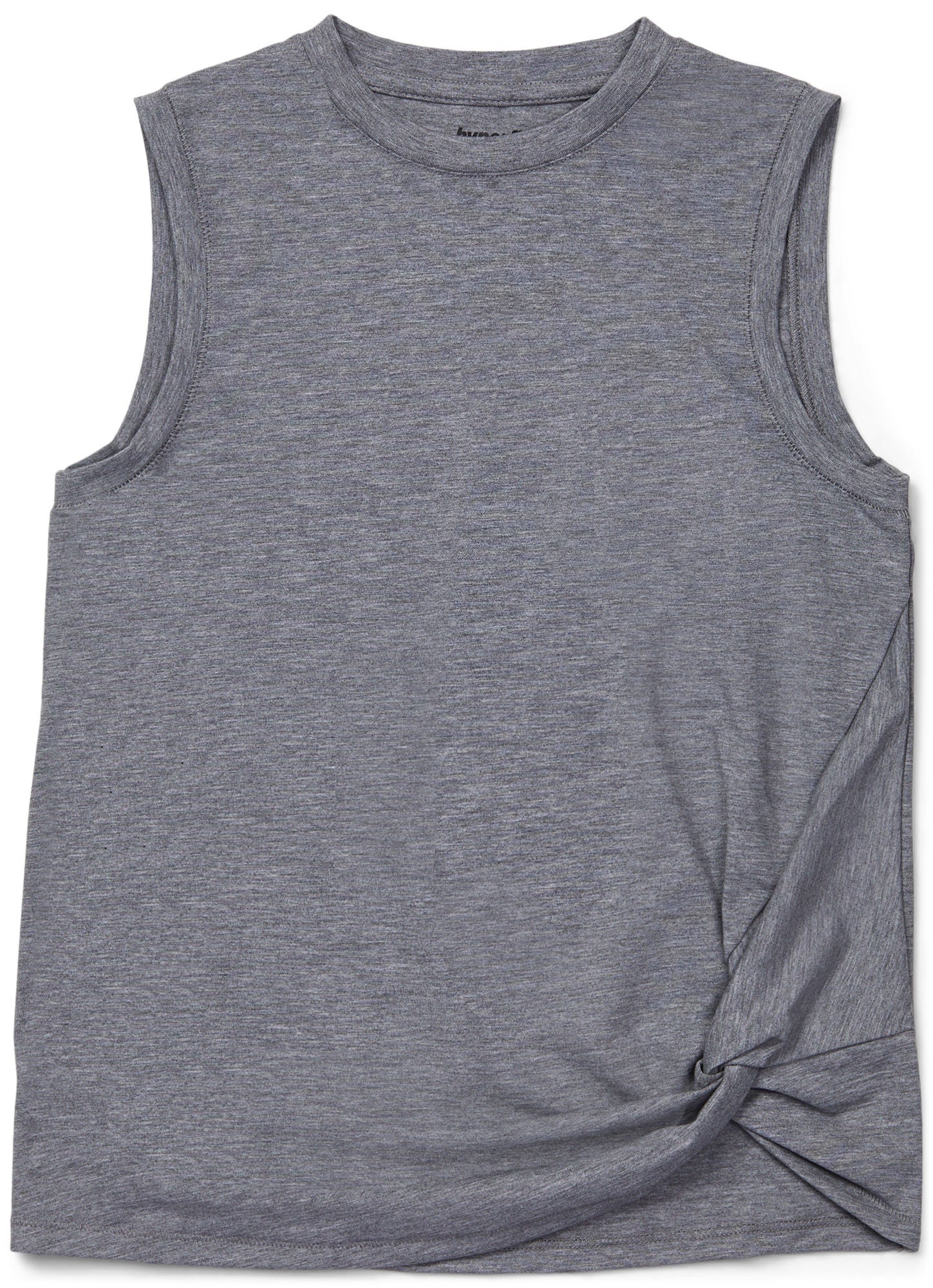 Hyperfied Jersey Knot Tank Top|Grey Melange 146-152