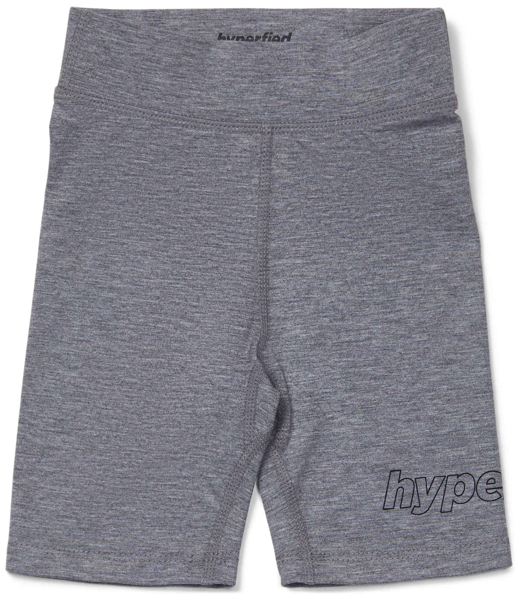 Hyperfied Jersey Logo Biker Shorts|Grey Melange 146-152