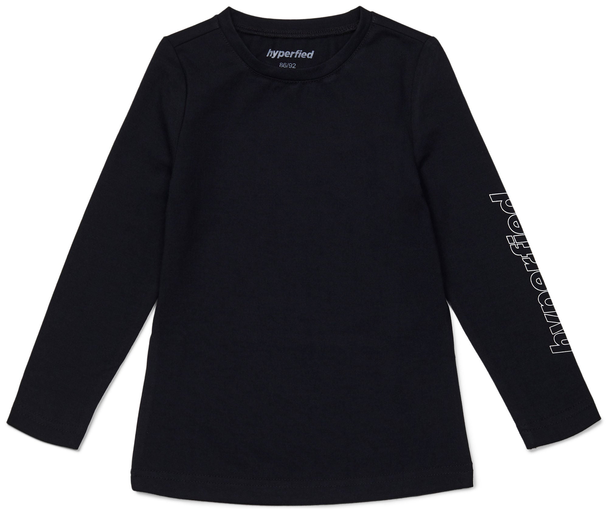 Hyperfied Jersey Logo Long Sleeve Top|Anthracite 122-128