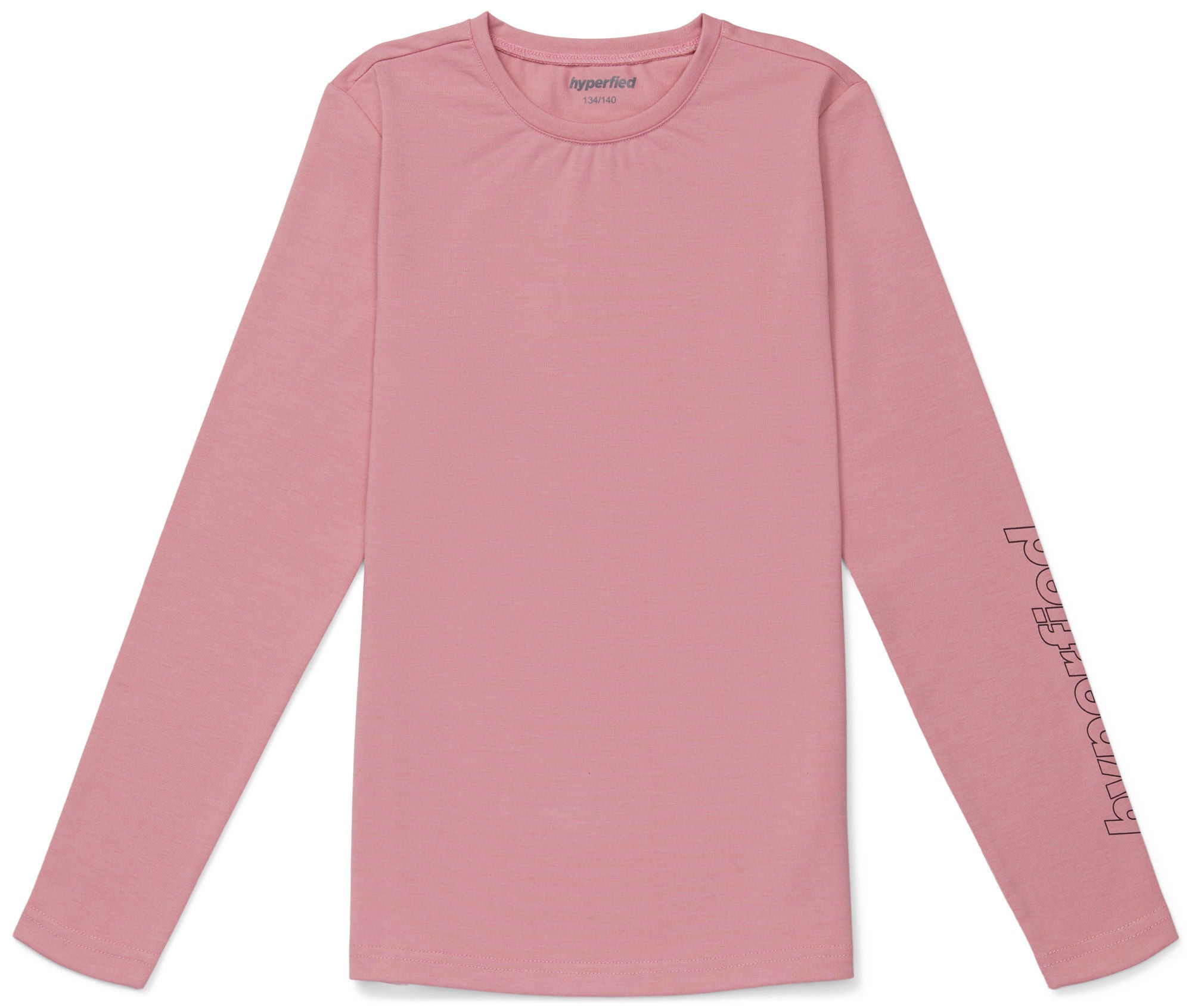 Hyperfied Jersey Logo Long Sleeve Top|Blush 146-152