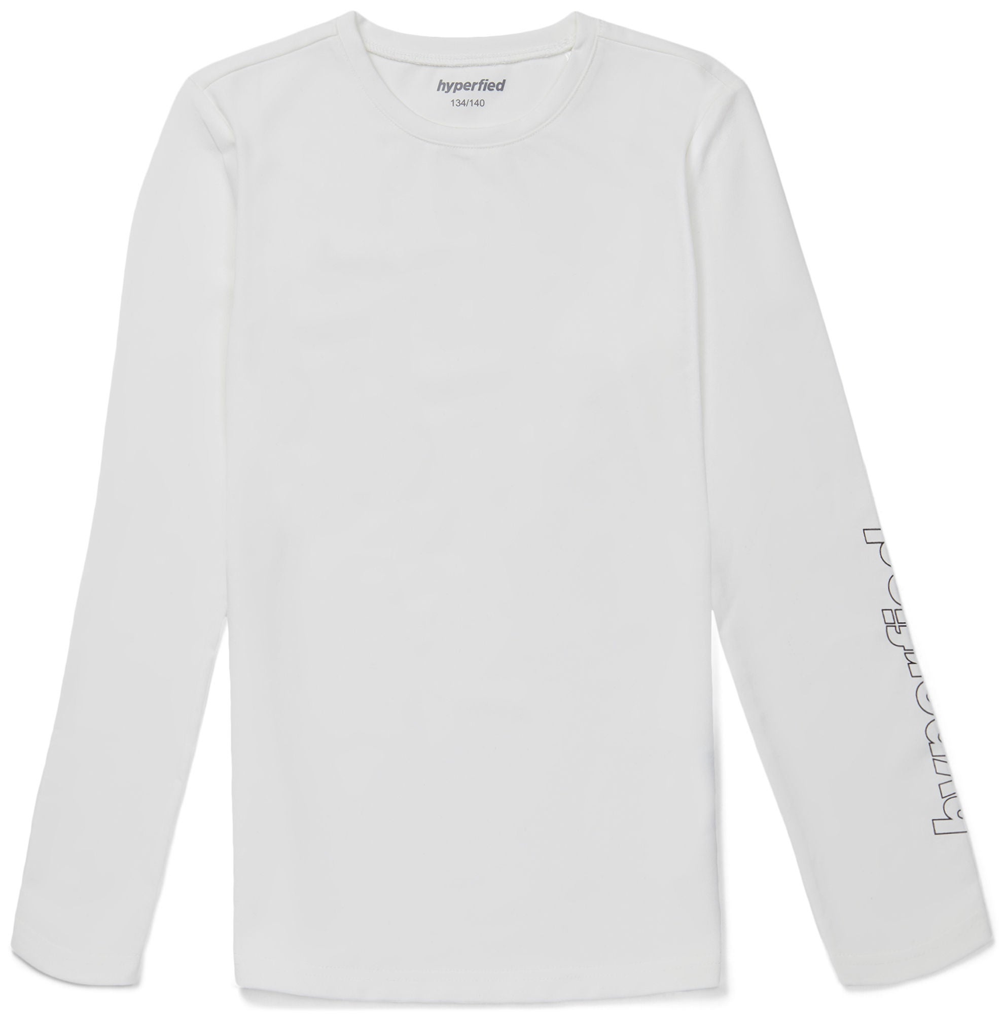 Hyperfied Jersey Logo Long Sleeve Top|Snow White 86-92