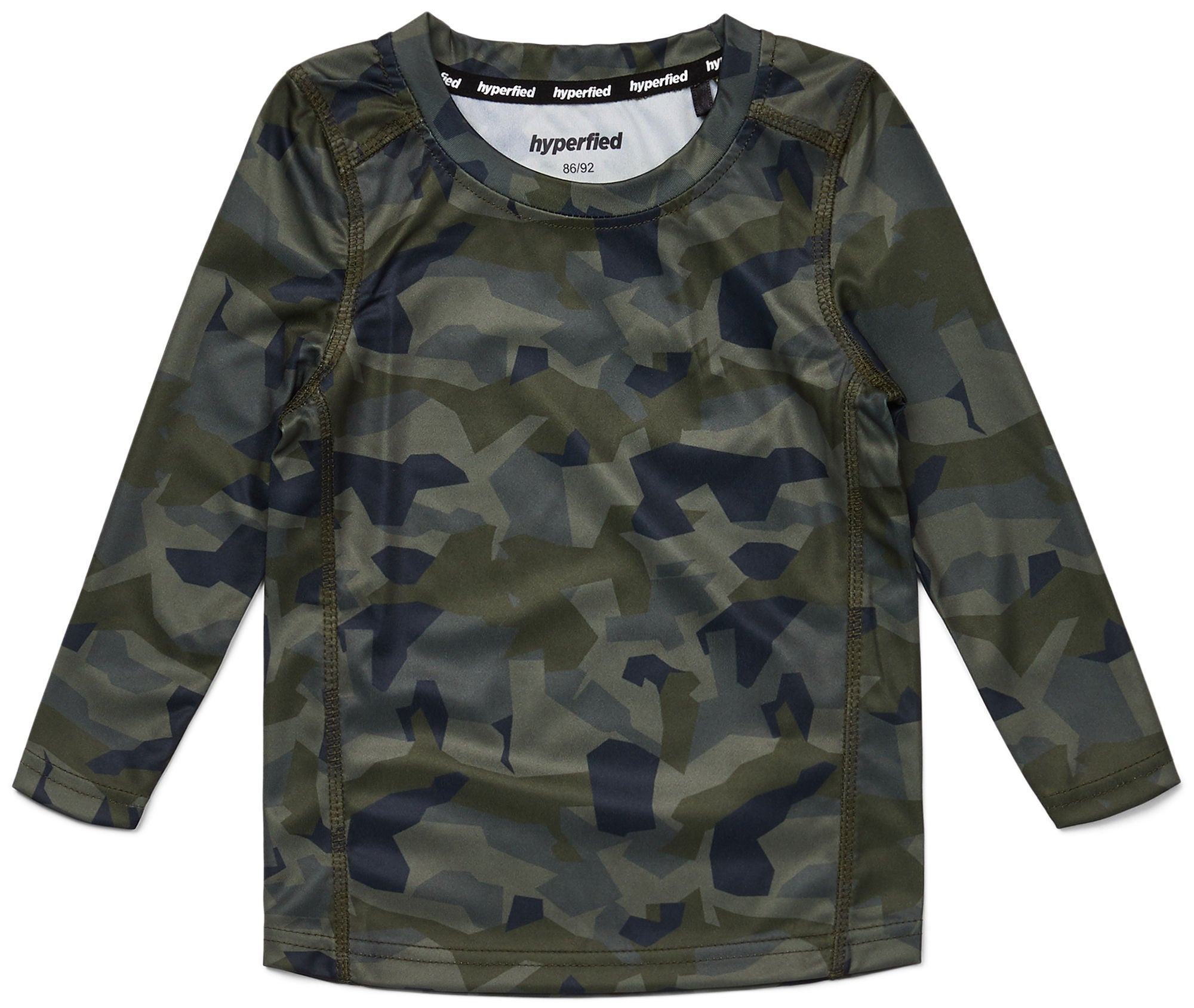 Hyperfied Long Sleeve Logo T-Shirt|Camo 110-116