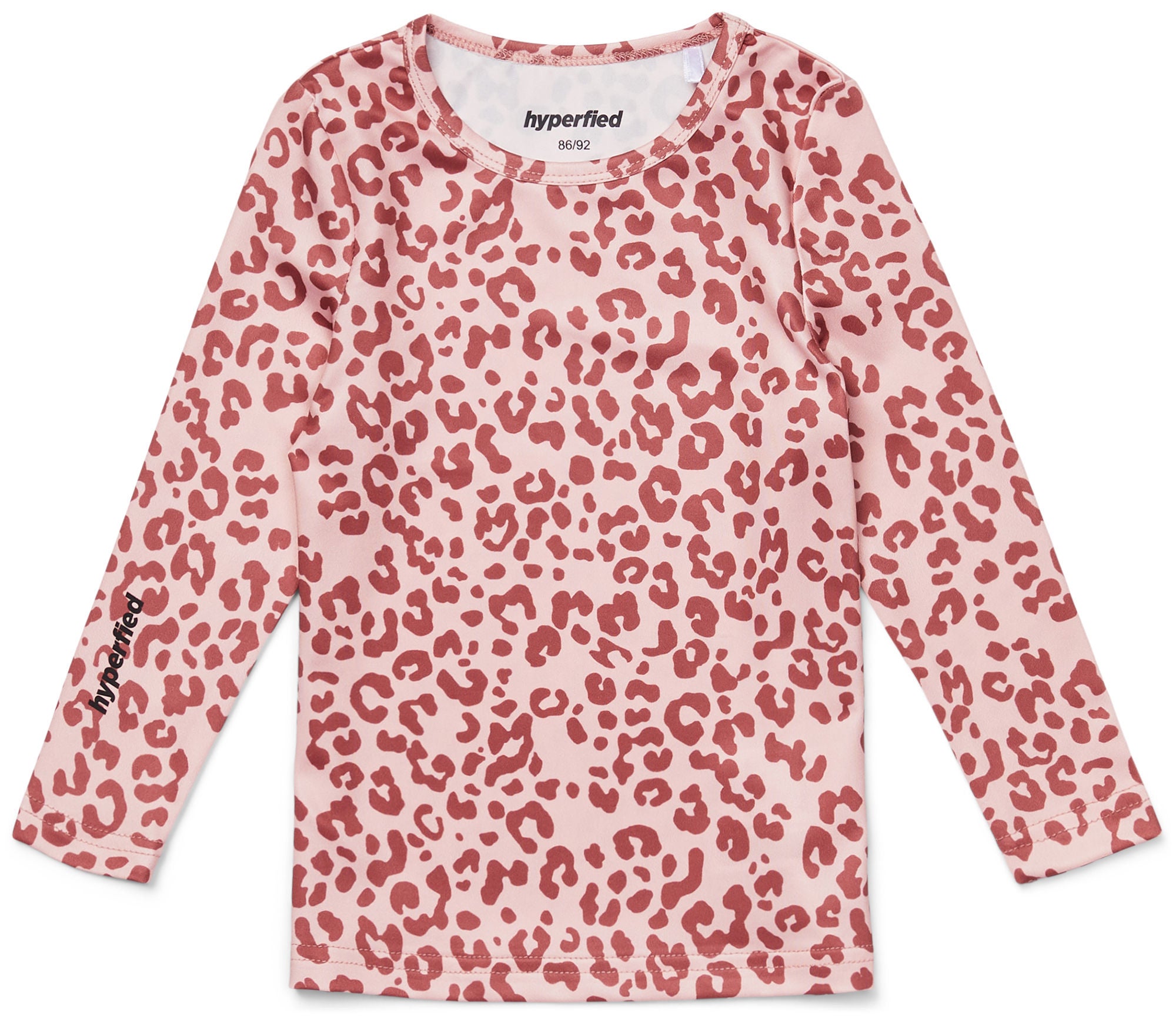 Hyperfied Long Sleeve Logo Top|Pink Leo 110-116