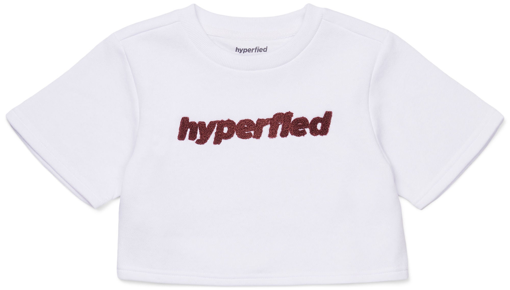 Hyperfied Short Sleeve Logo Sweatshirt|Snow White 158-164