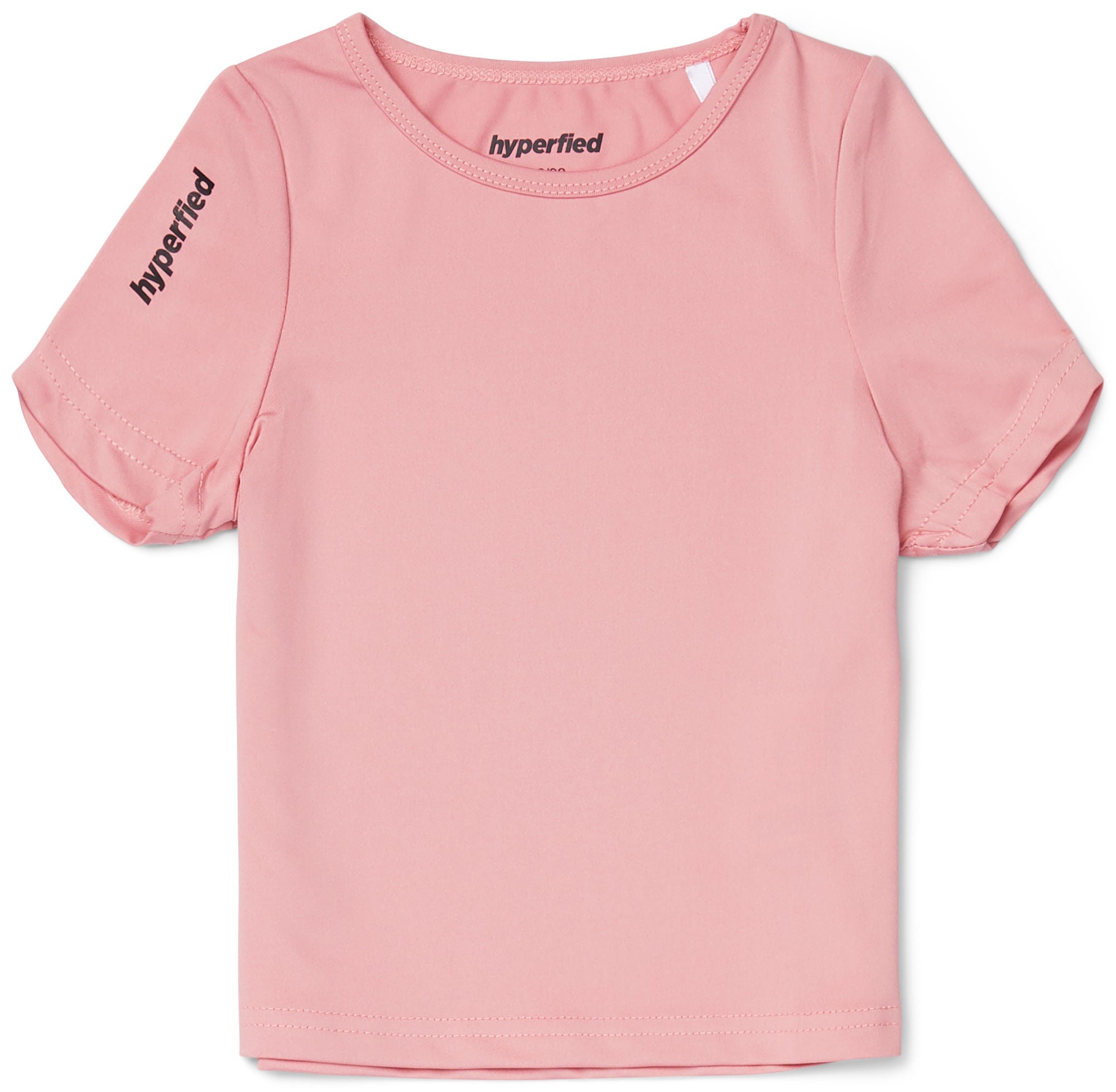 Hyperfied Short Sleeve Logo Top|Blush 110-116