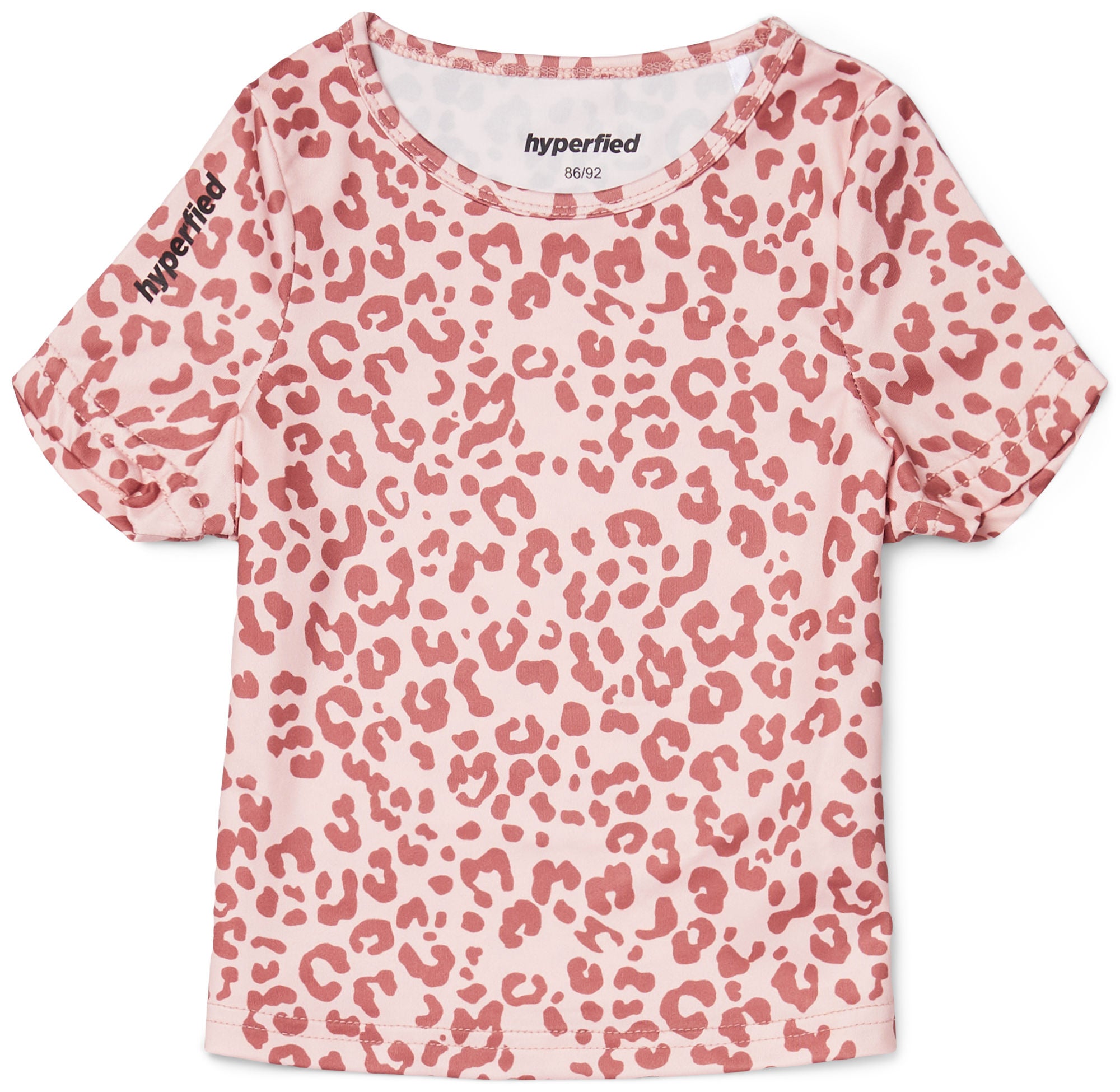 Hyperfied Short Sleeve Logo Top|Pink Leo 122-128