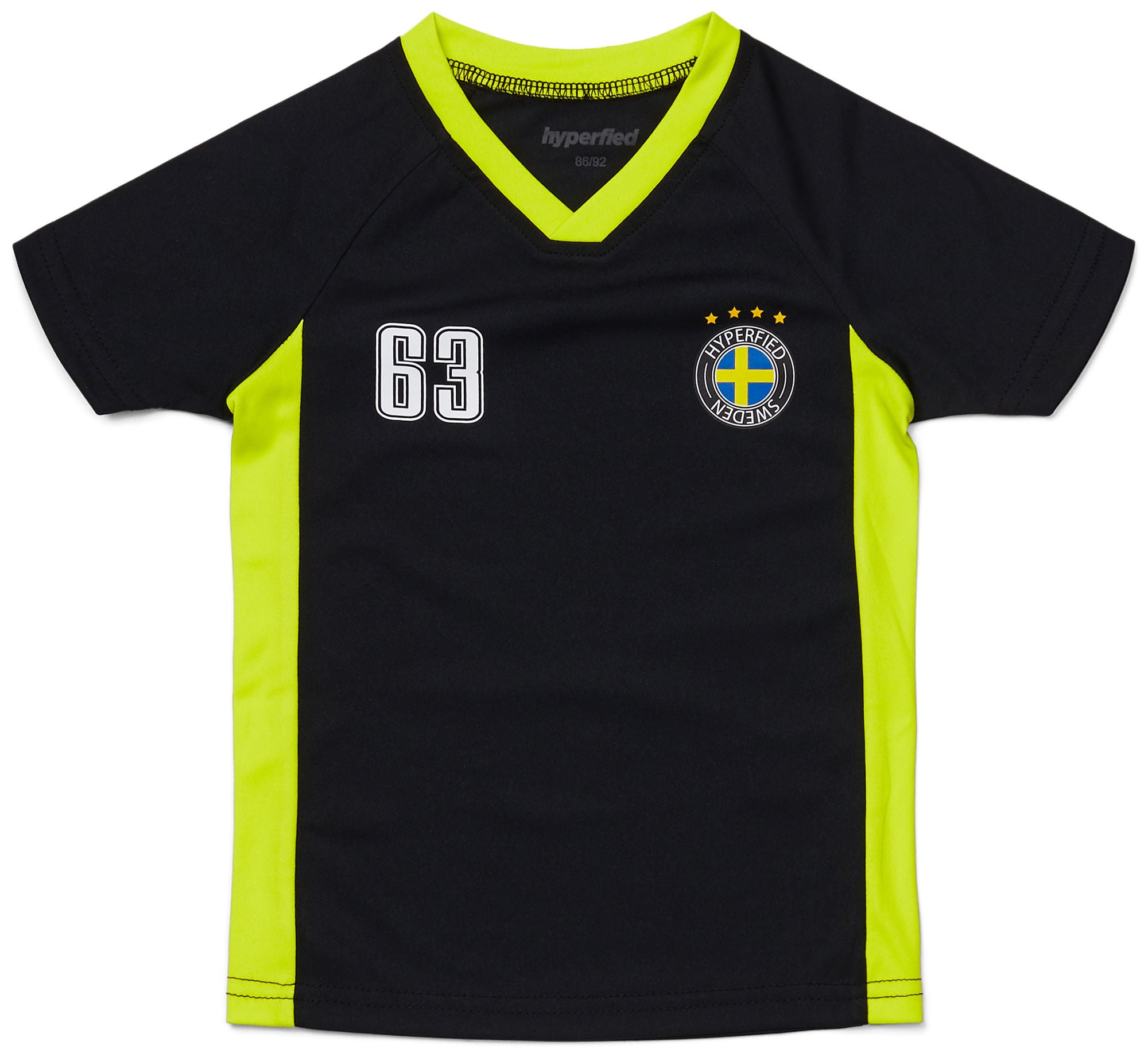 Hyperfied V-Neck Neo Logo T-Shirt|Anthracite 86-92