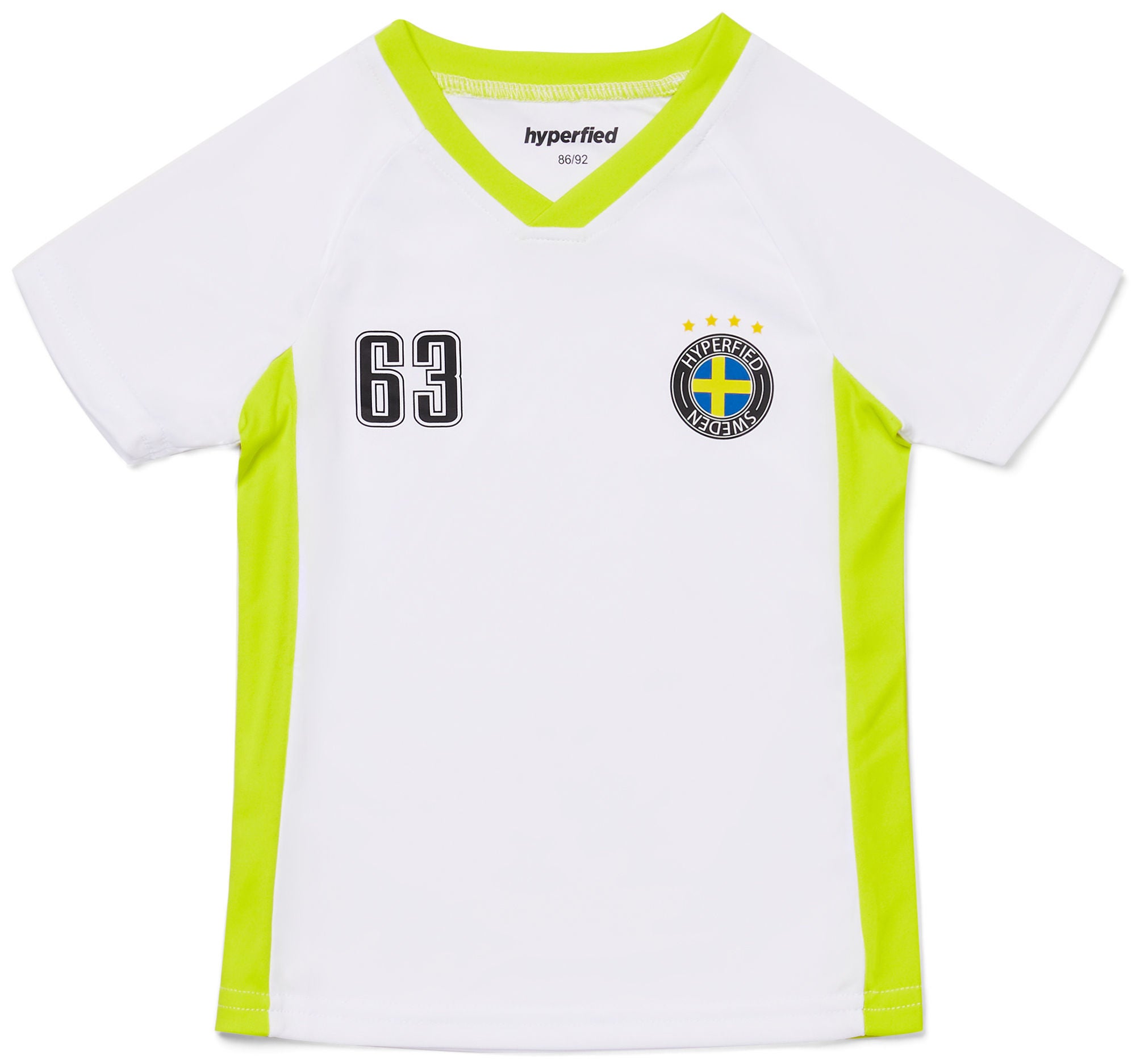 Hyperfied V-Neck Neo Logo T-Shirt|Bright White 98-104