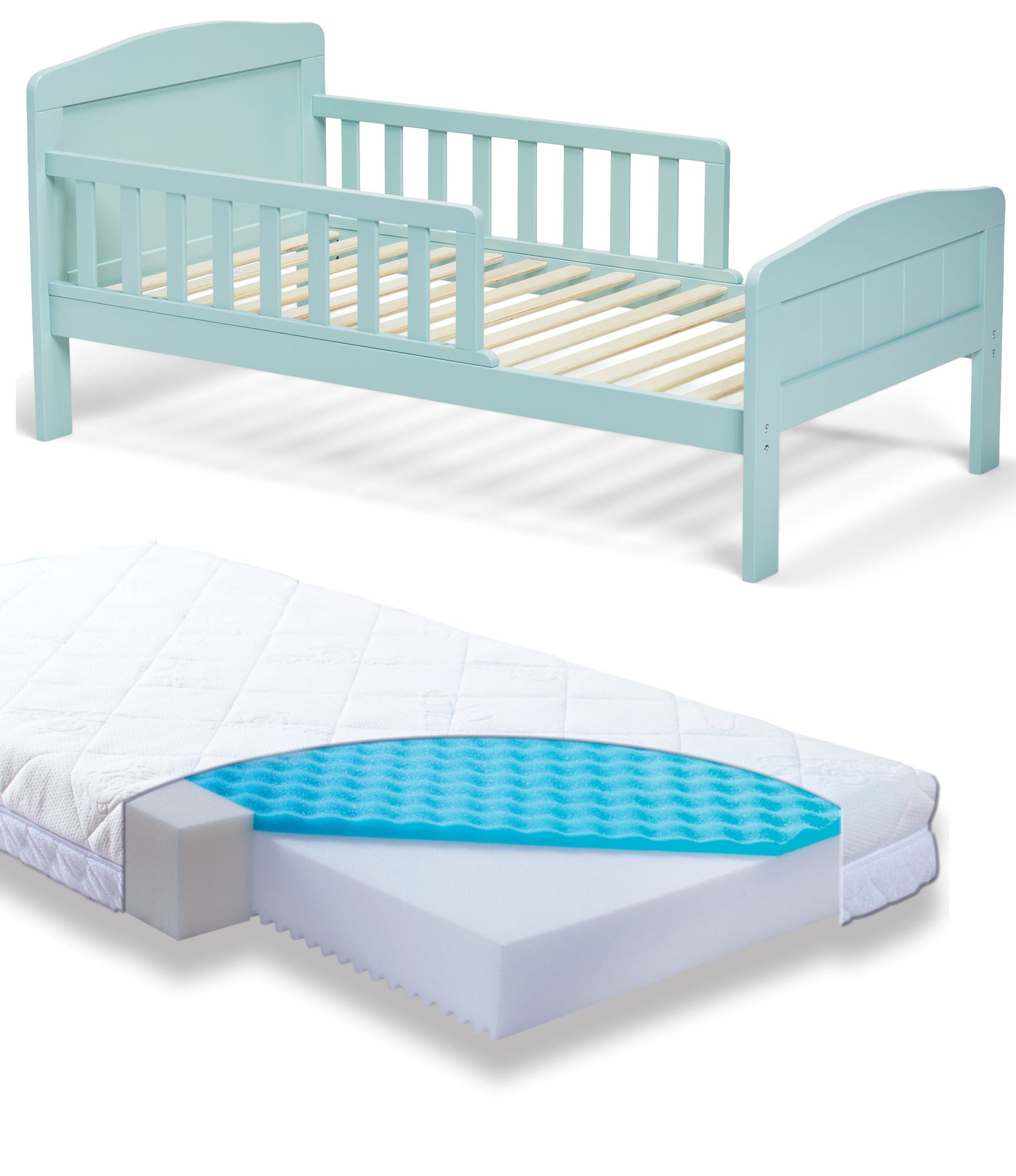 JLY Dream Juniorsäng med BabyMatex Carpathia Madrass 70x140|Grön